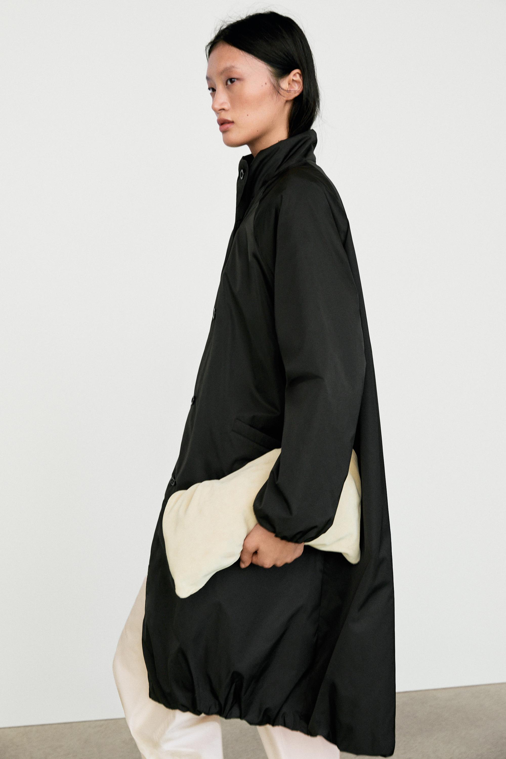 High neck jacket — BLACK