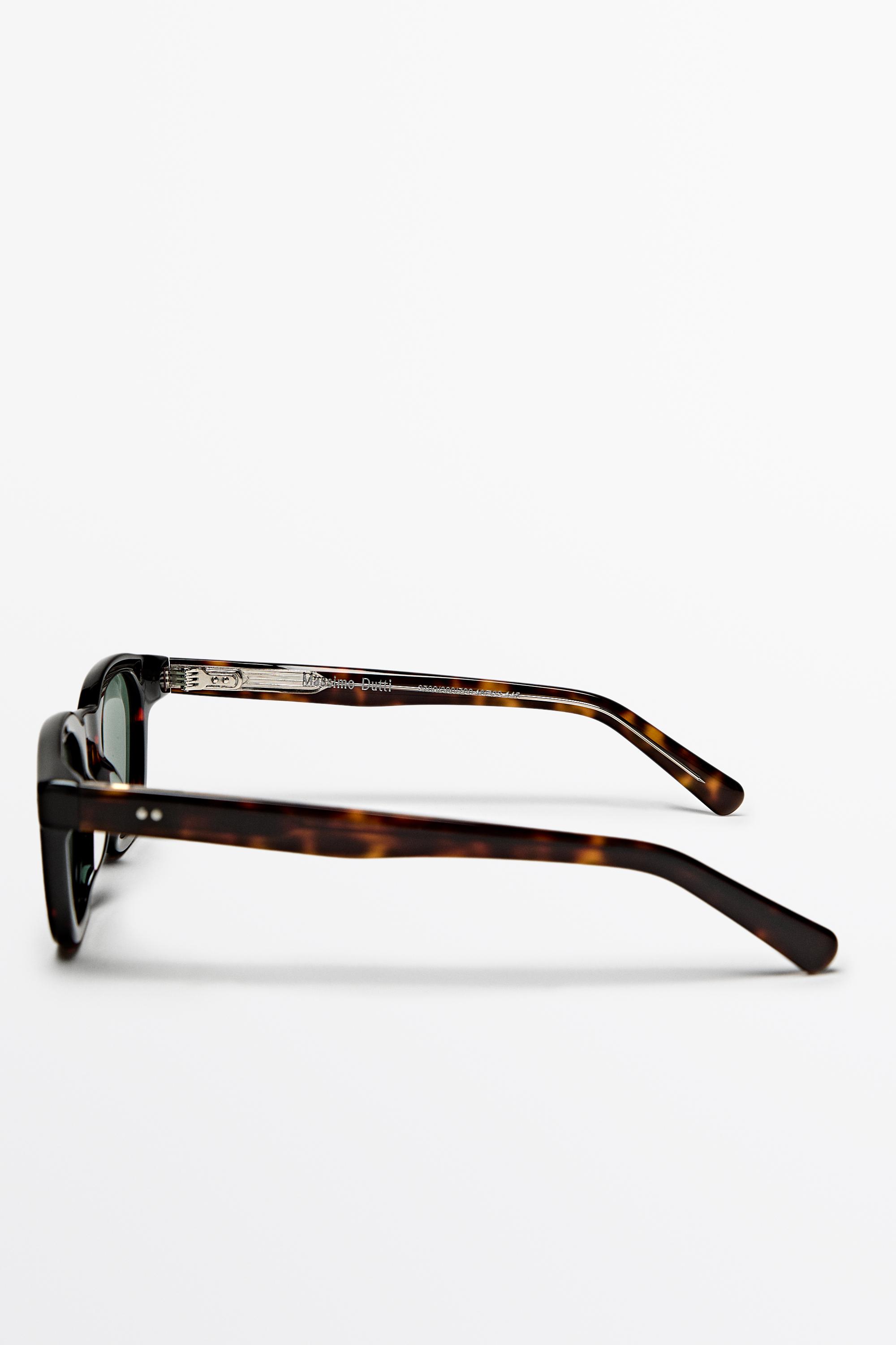 Round sunglasses — BROWN