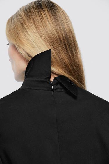 High neck zipper blouse - LIMITED EDITION — BLACK 3