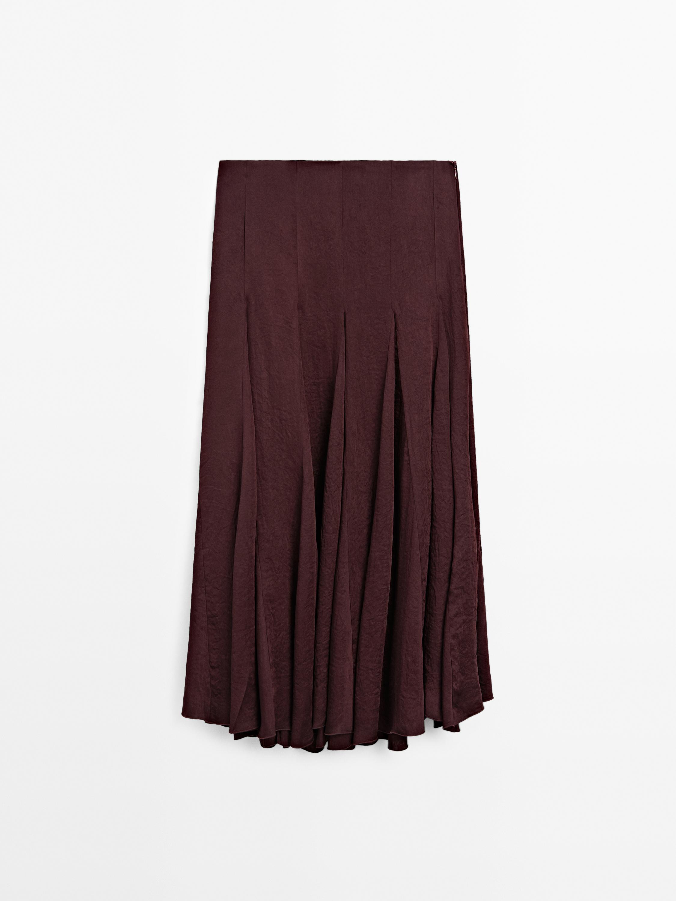 Gonna midi morbida con godet - Studio