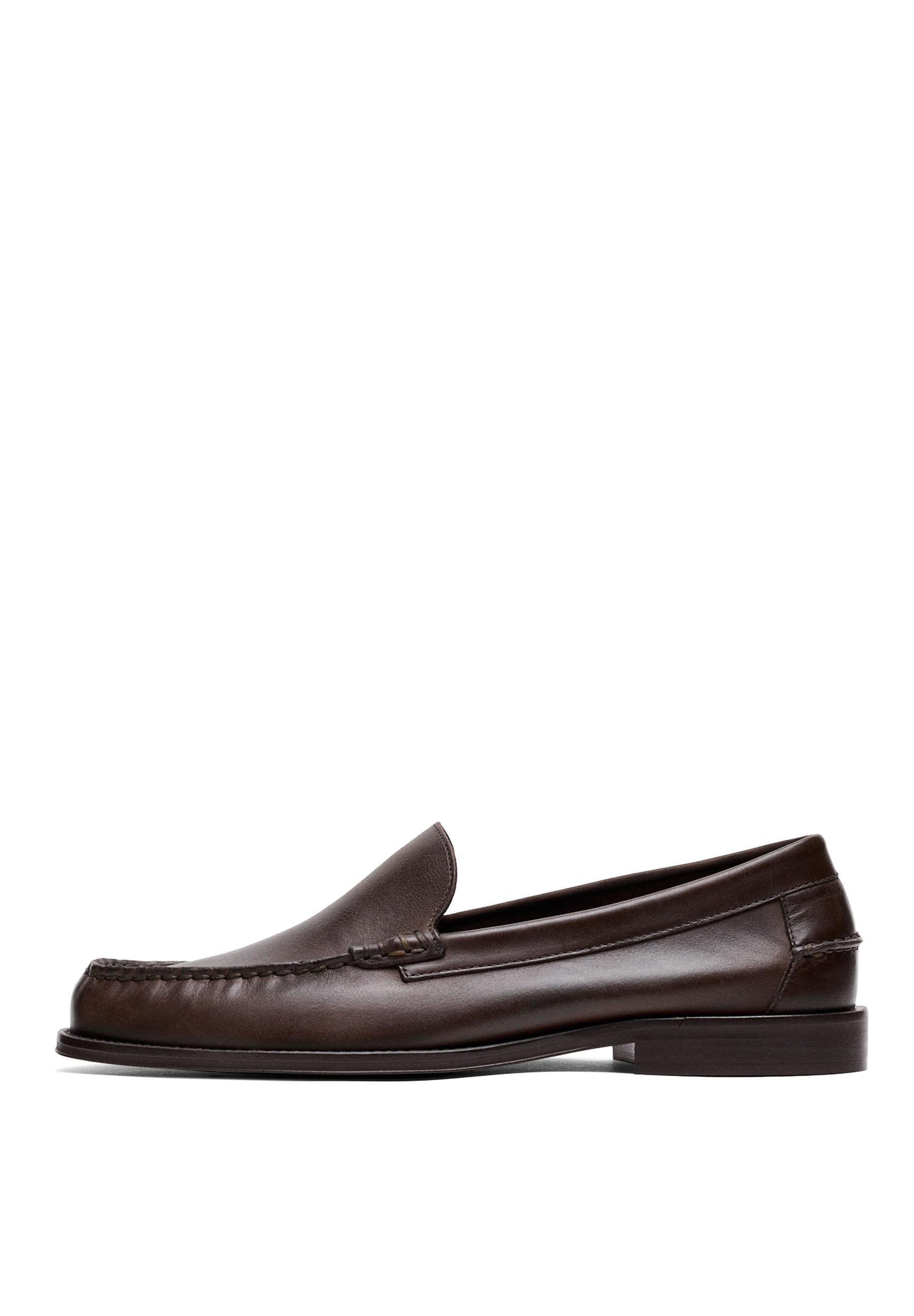 Oiled leather loafers — TAN