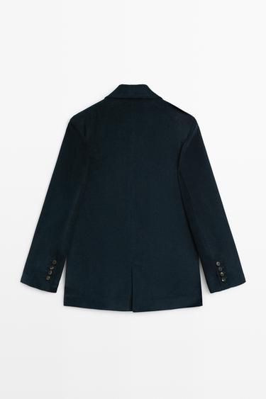 100% cotton corduroy blazer — Dark Blue 6