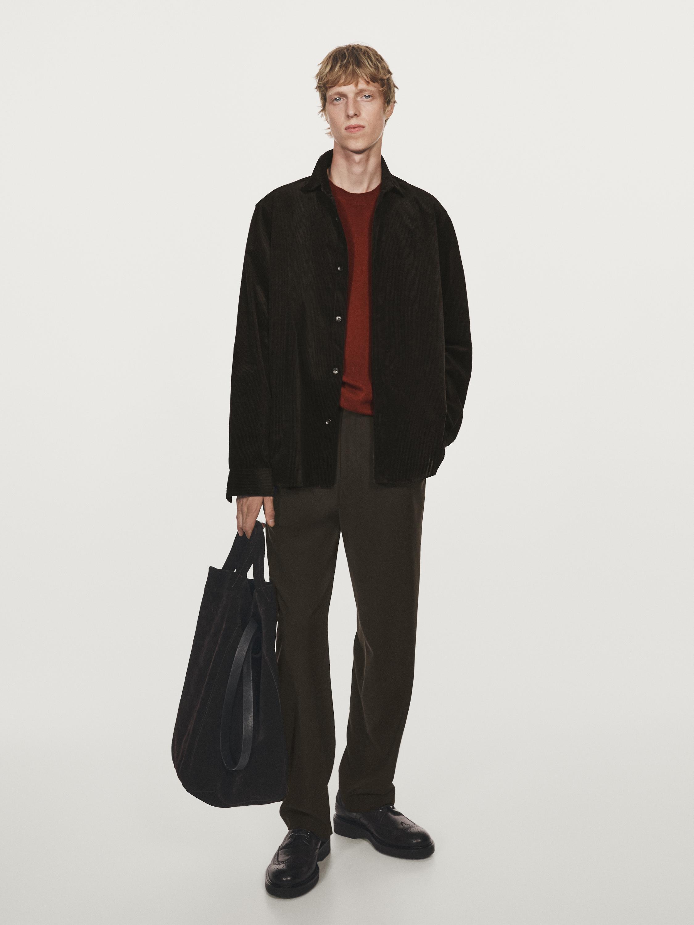 Kemeja luar korduroi regular fit