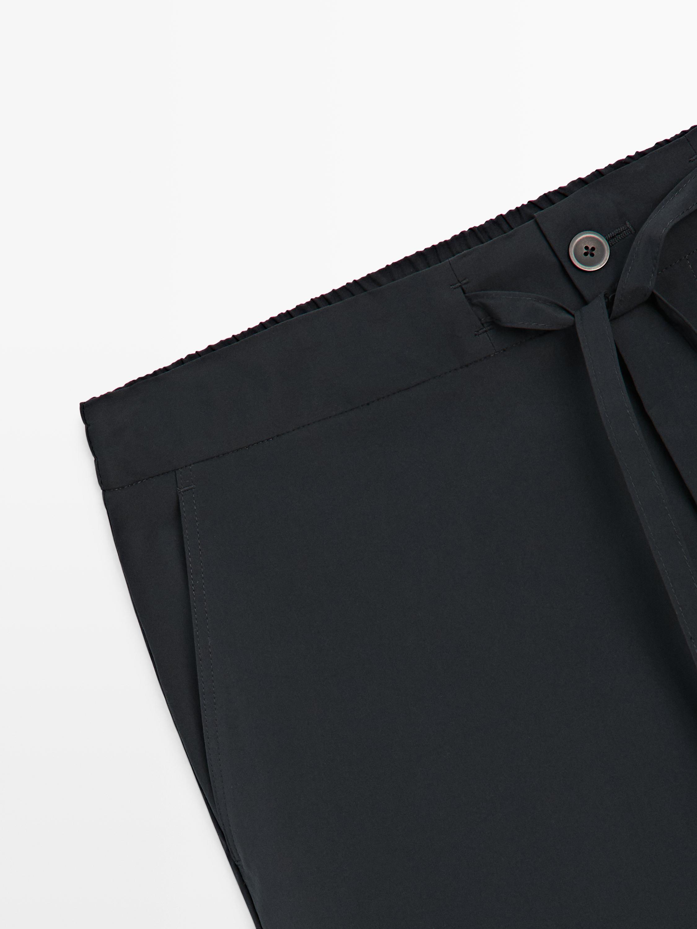 Total look technical trousers — NAVY BLUE