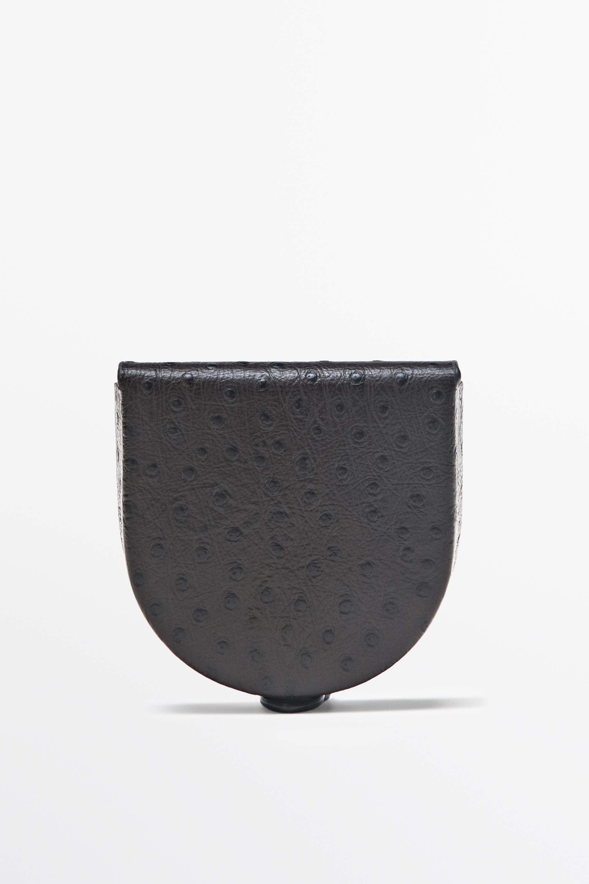 Monedero compacto piel napa textura