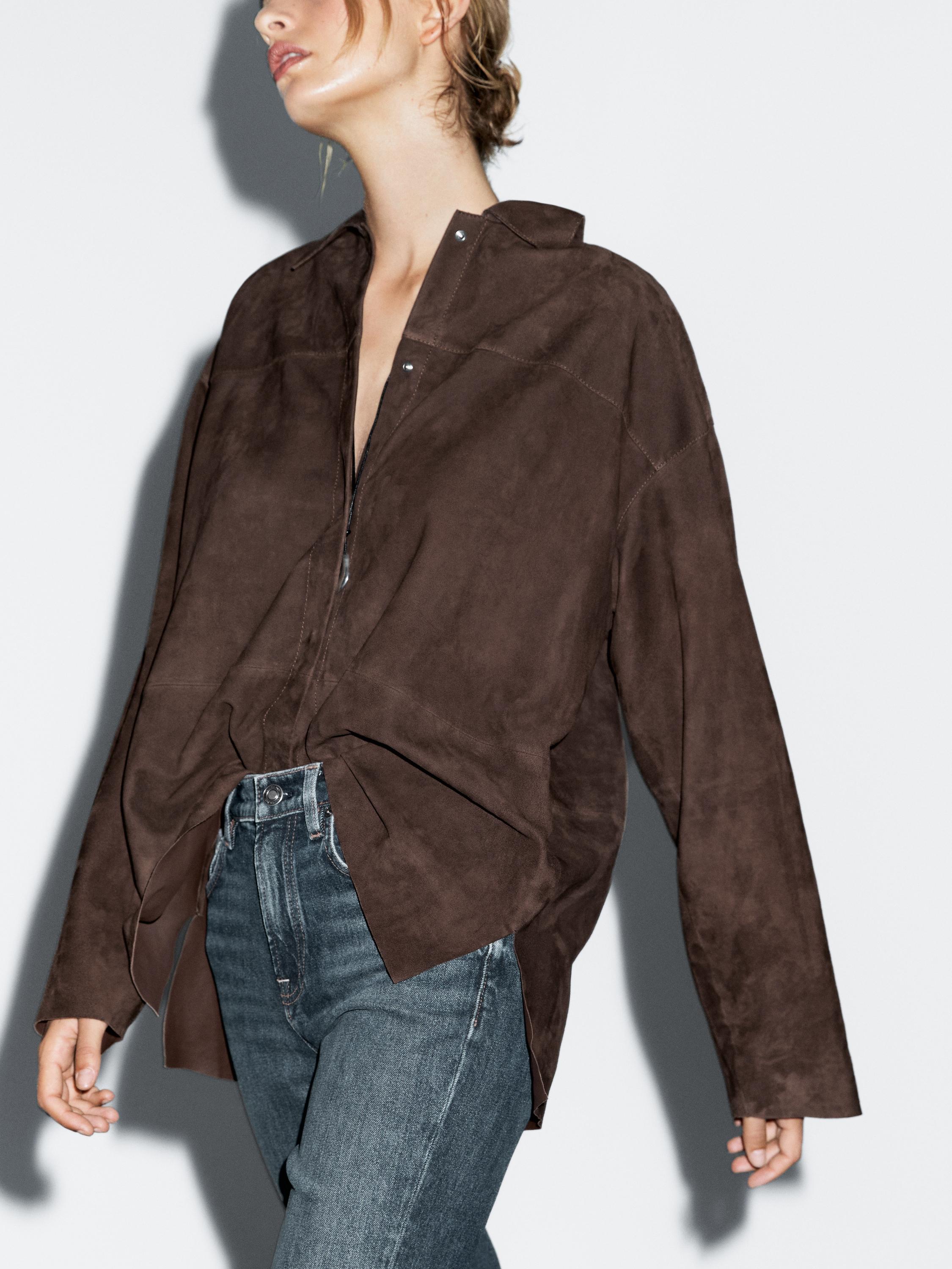 Jeans slim fit cropped tiro medio