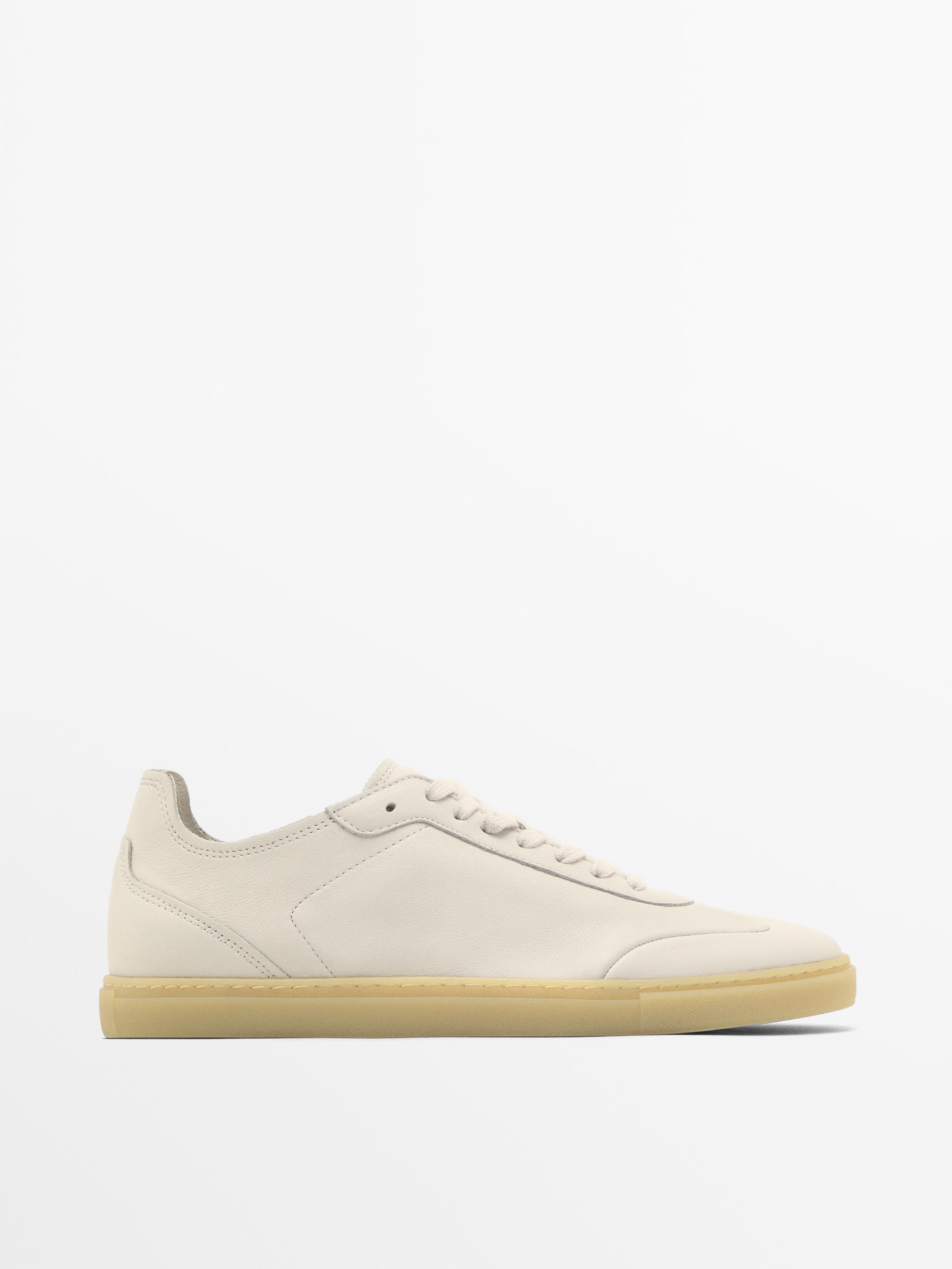 Sneakers en cuir nappa