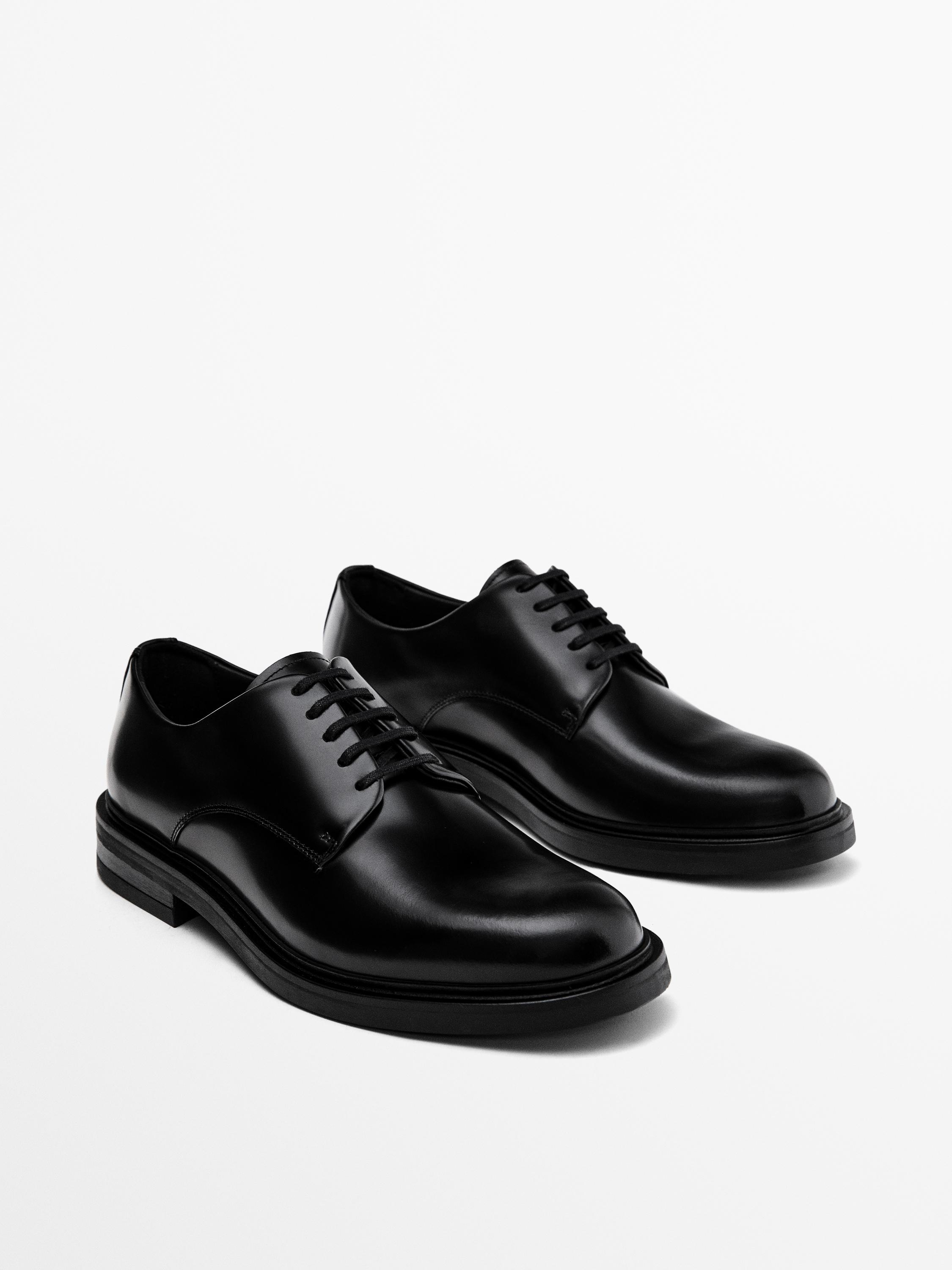 Smart leather shoes · Black, Brown · Shoes | Massimo Dutti