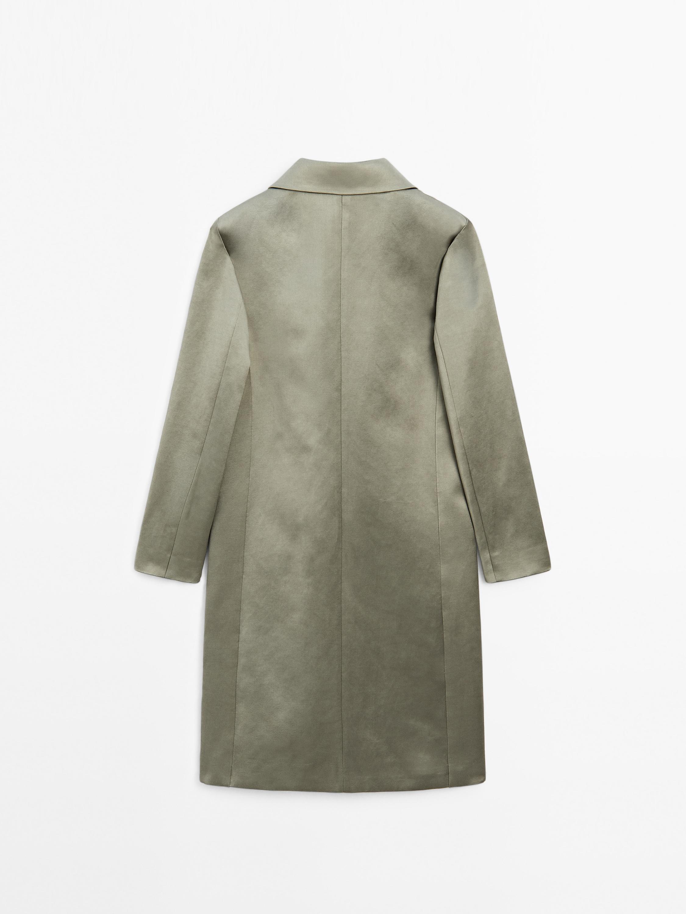 Long satin coat - Studio