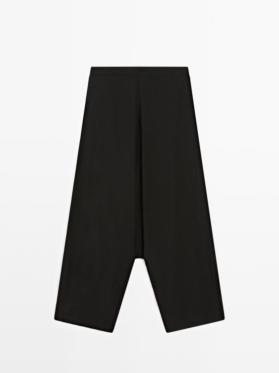 Dökümlü baggy pantolon