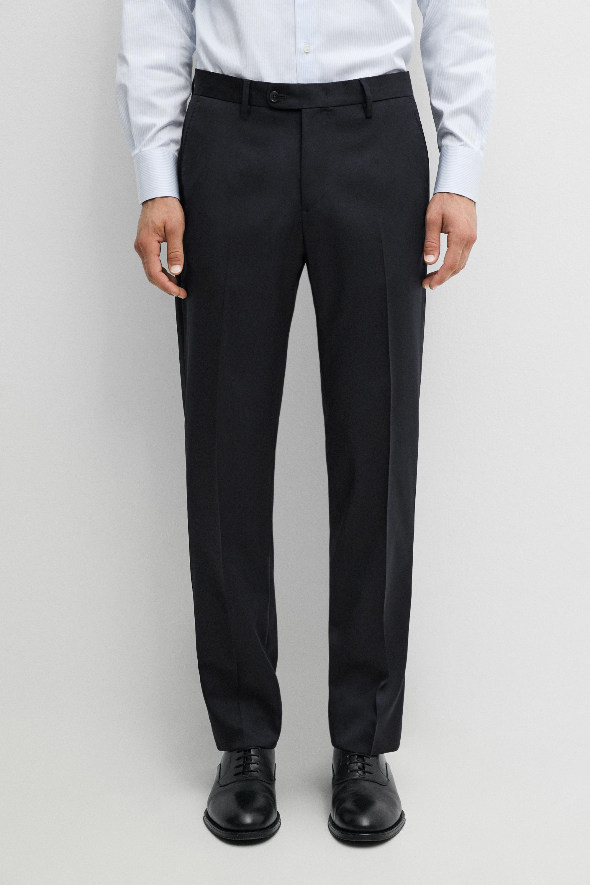 Cold wool suit trousers