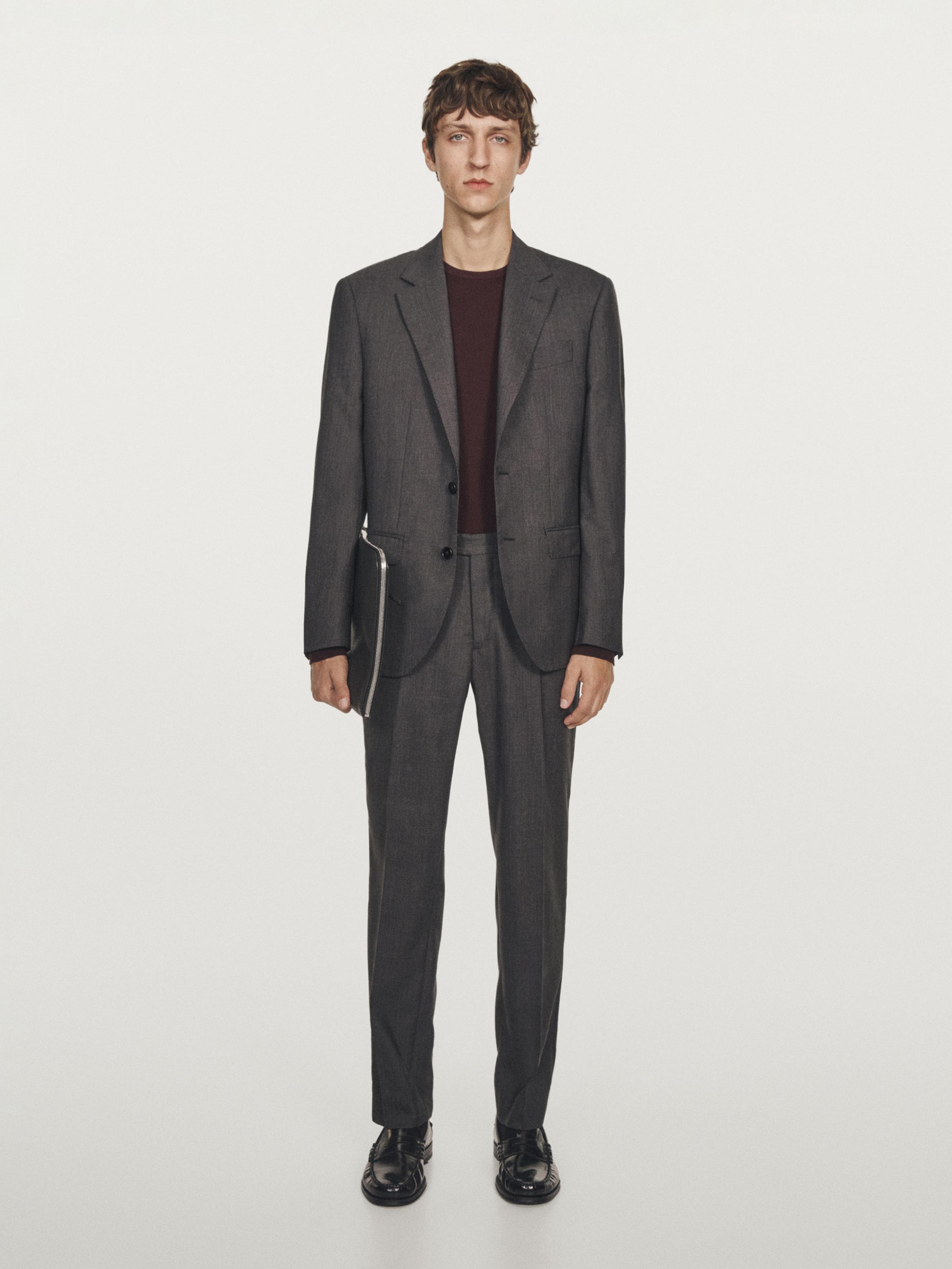 100% wool suit blazer