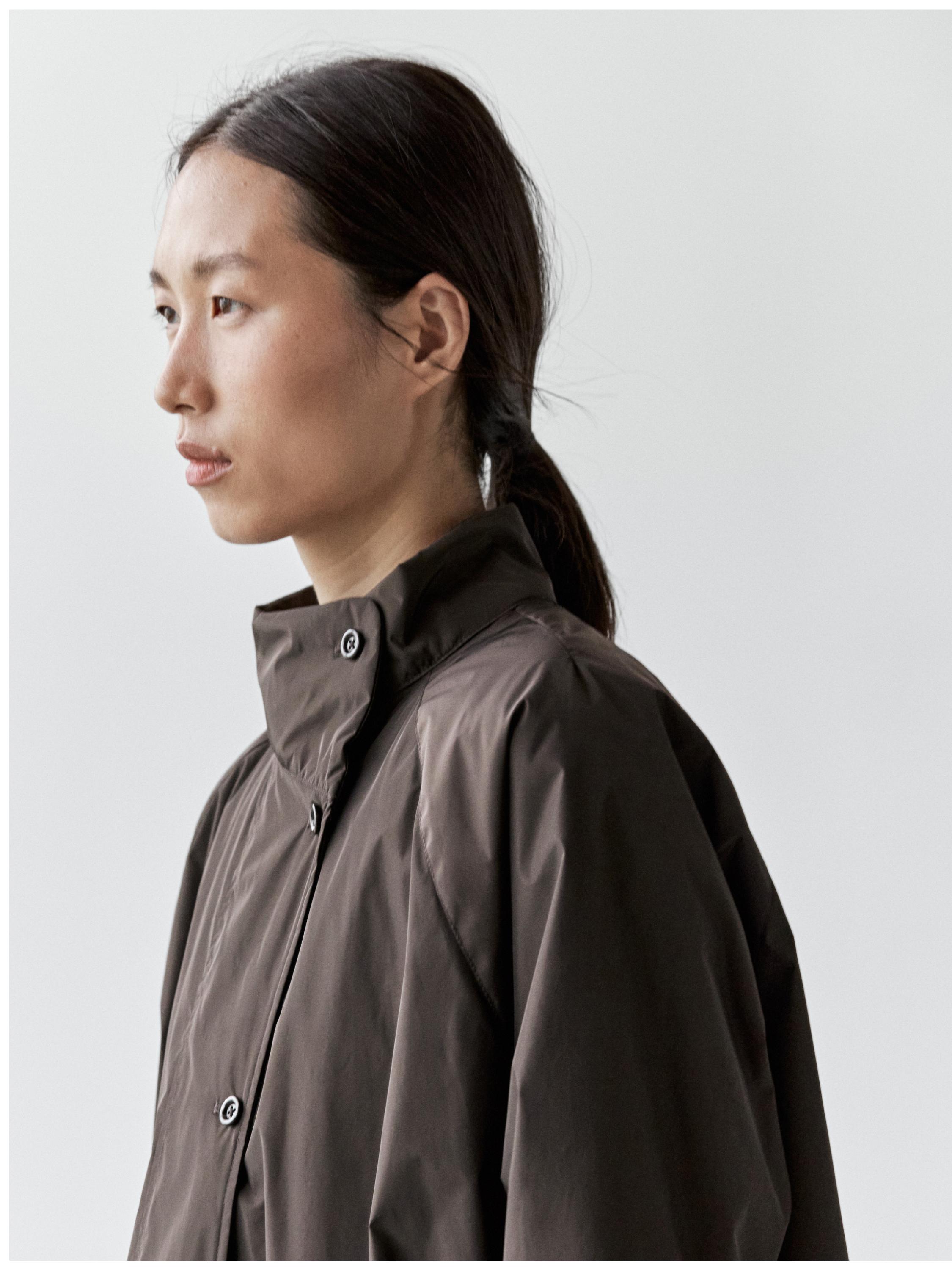 Long puffer jacket — BROWN