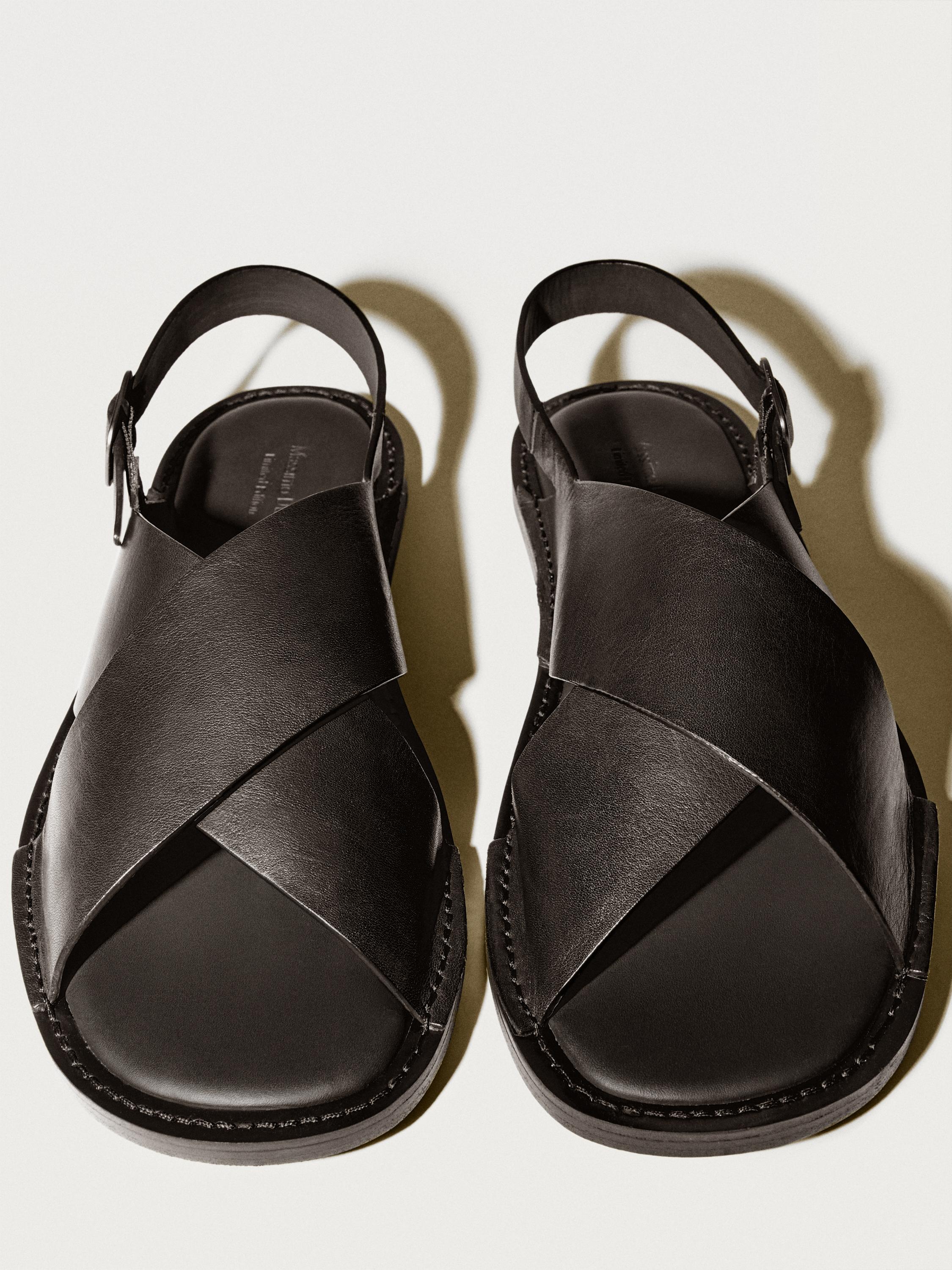 Leather crossover sandals - Limited Edition