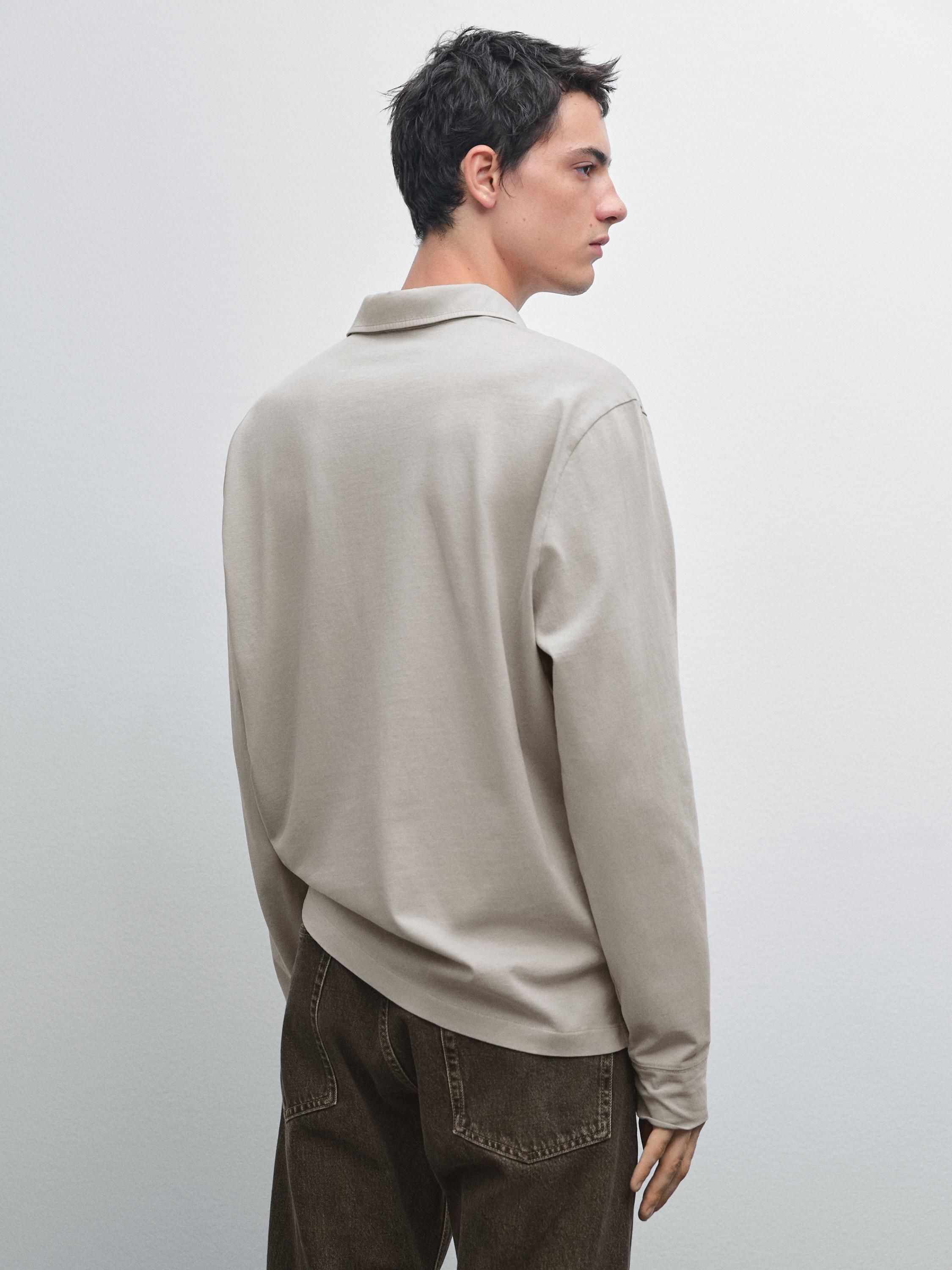 Polo efecto desgastado 100 % algodón