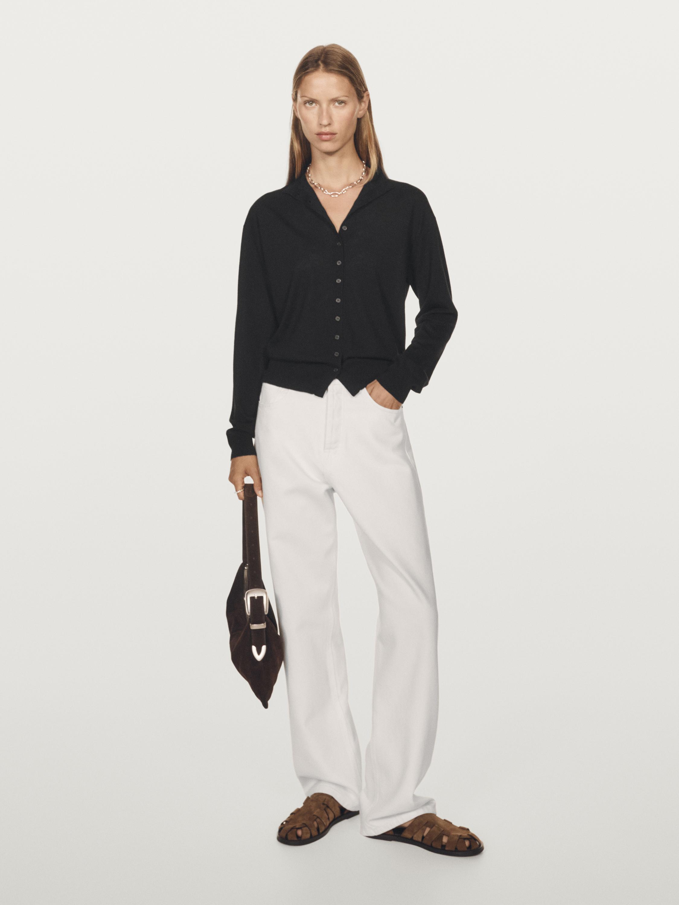 Áo khoác len cardigan cao cổ