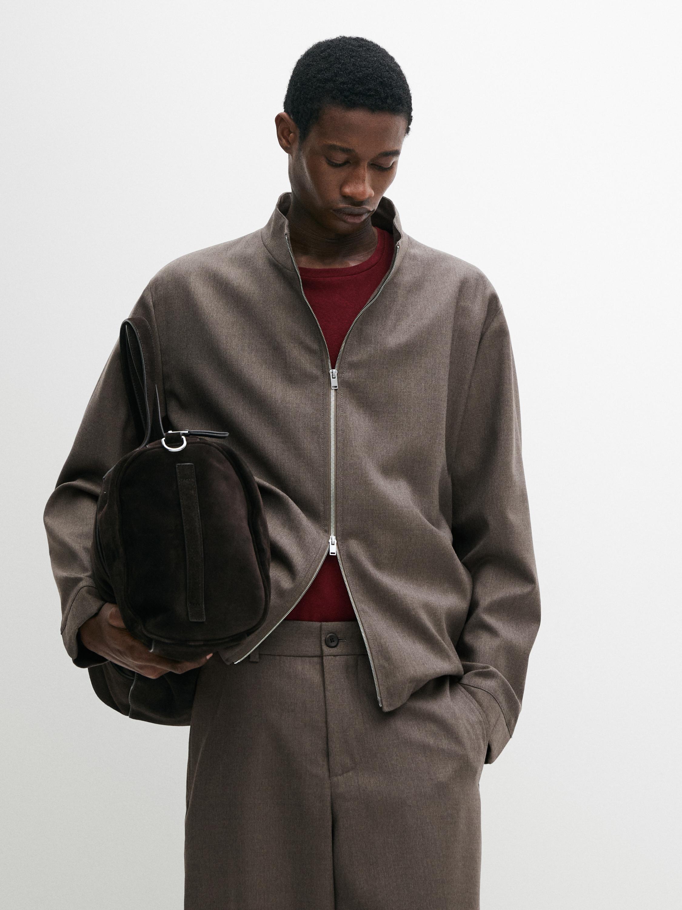 Cool wool blend jacket — MEDIUM ECRU