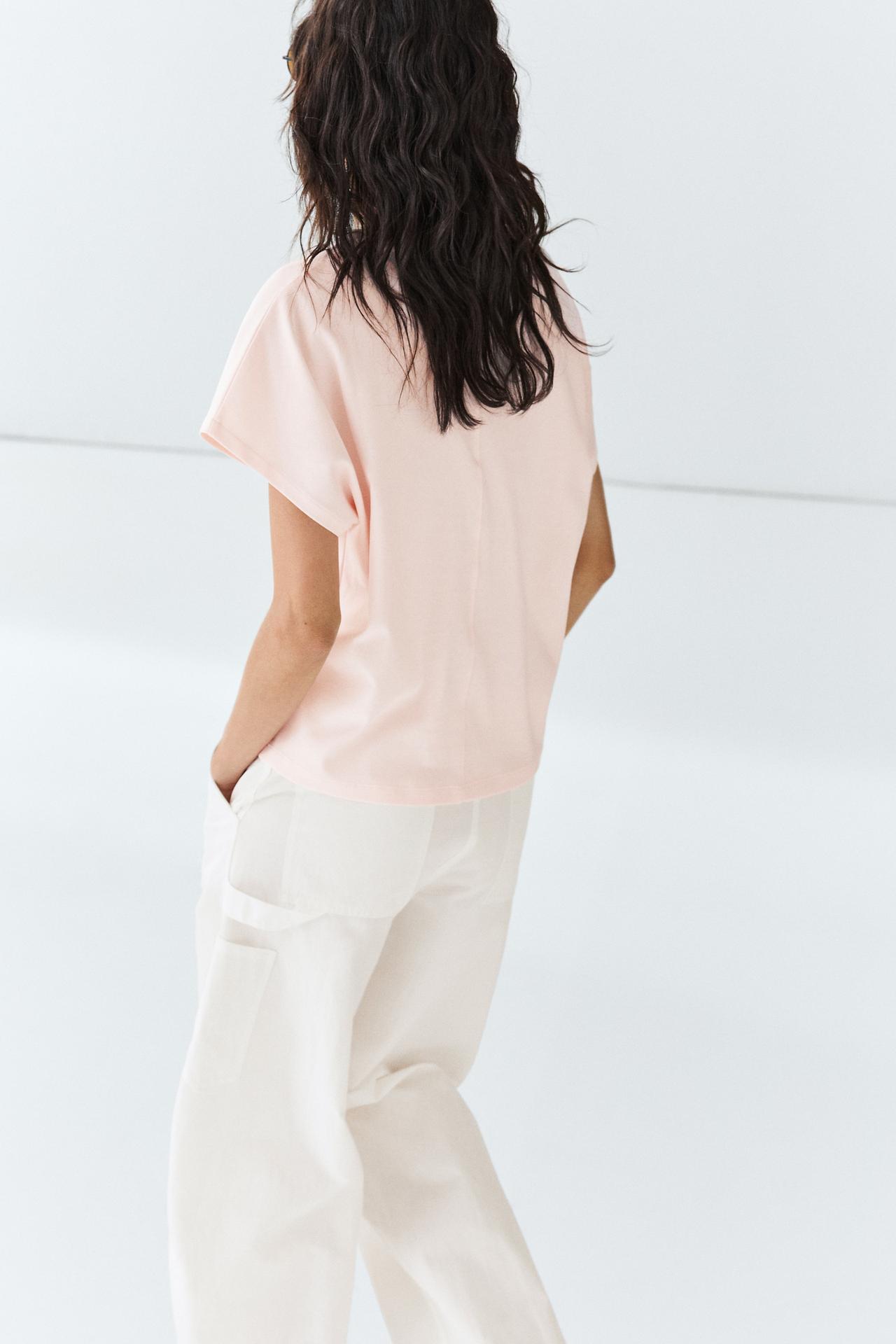 100% Cotton Short Sleeve T-Shirt — PINK