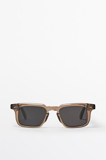 Narrow rectangular sunglasses — GREY 1