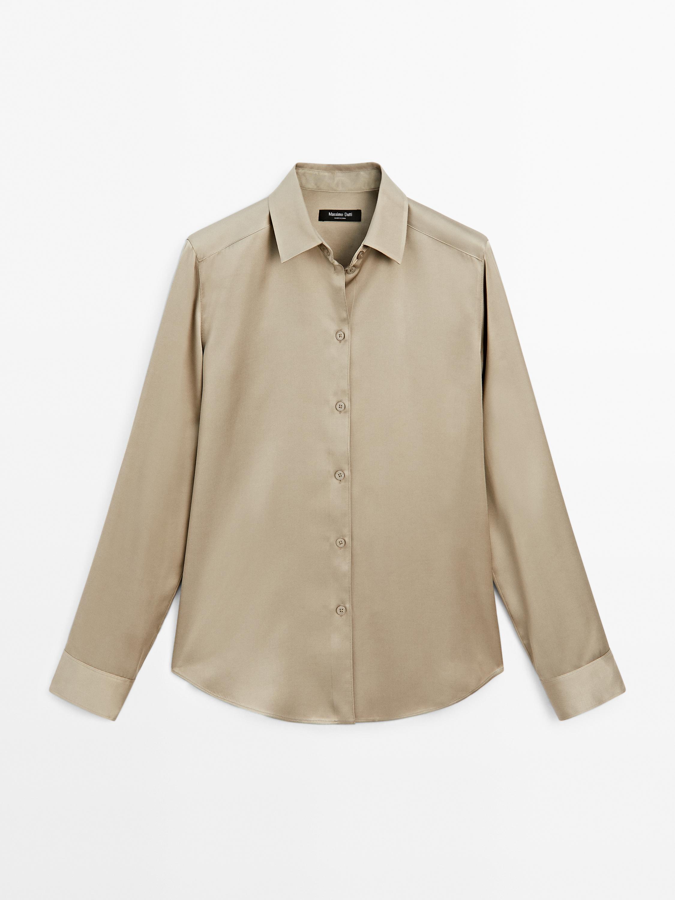 Camisa fluida satinada