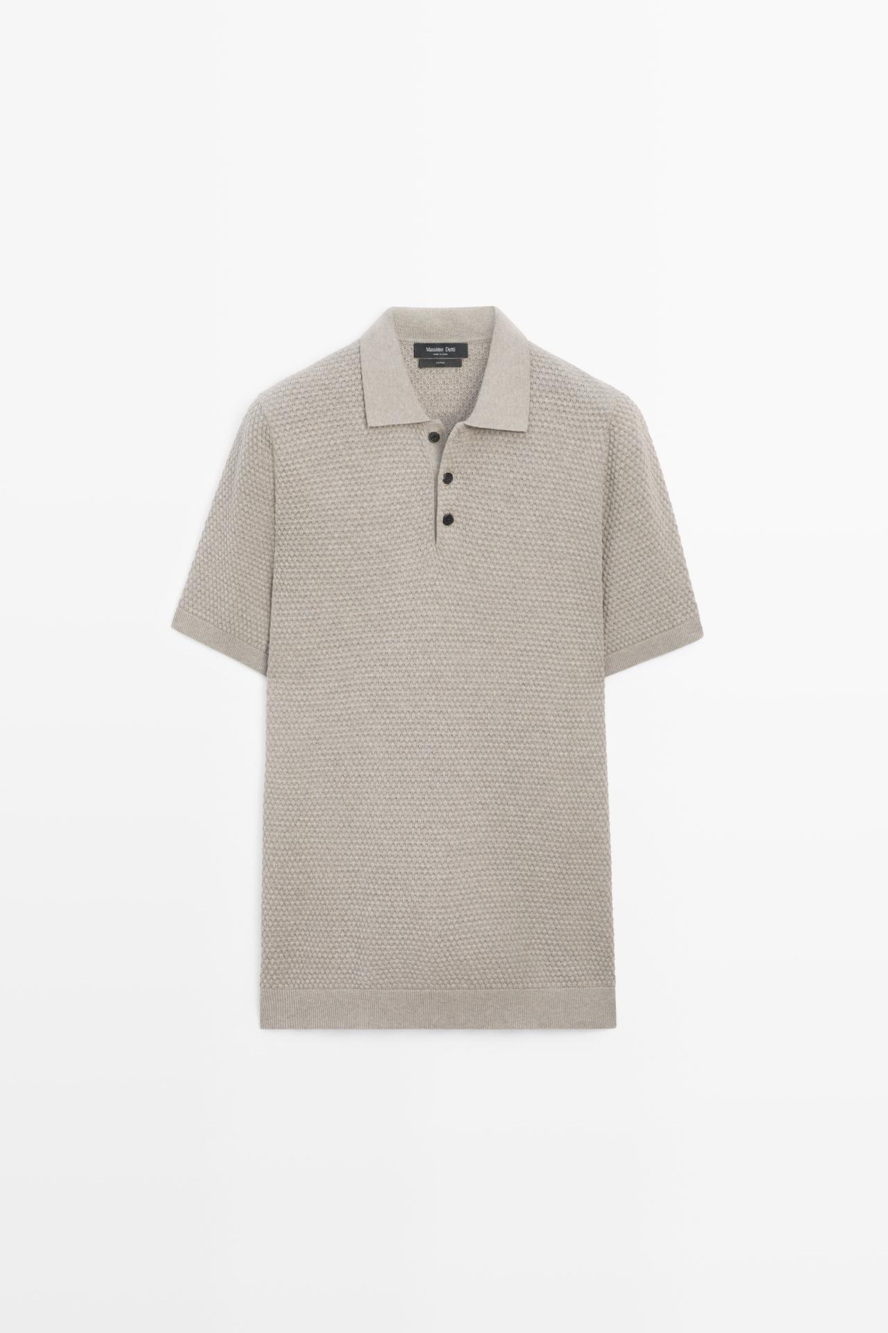 100% Cotton Short Sleeve Knit Polo — 0-847