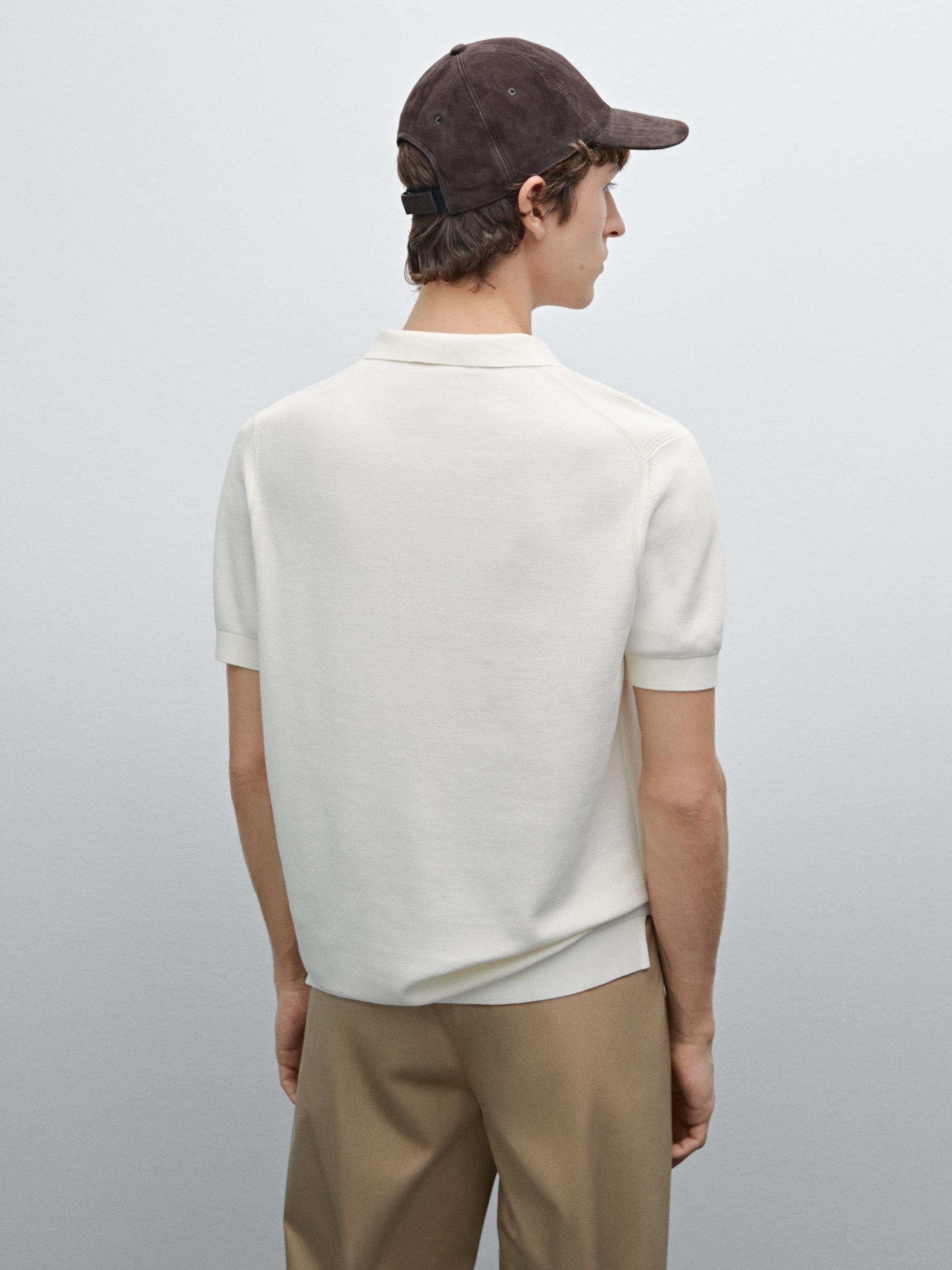 Jersey punto cuello polo 100% algodón