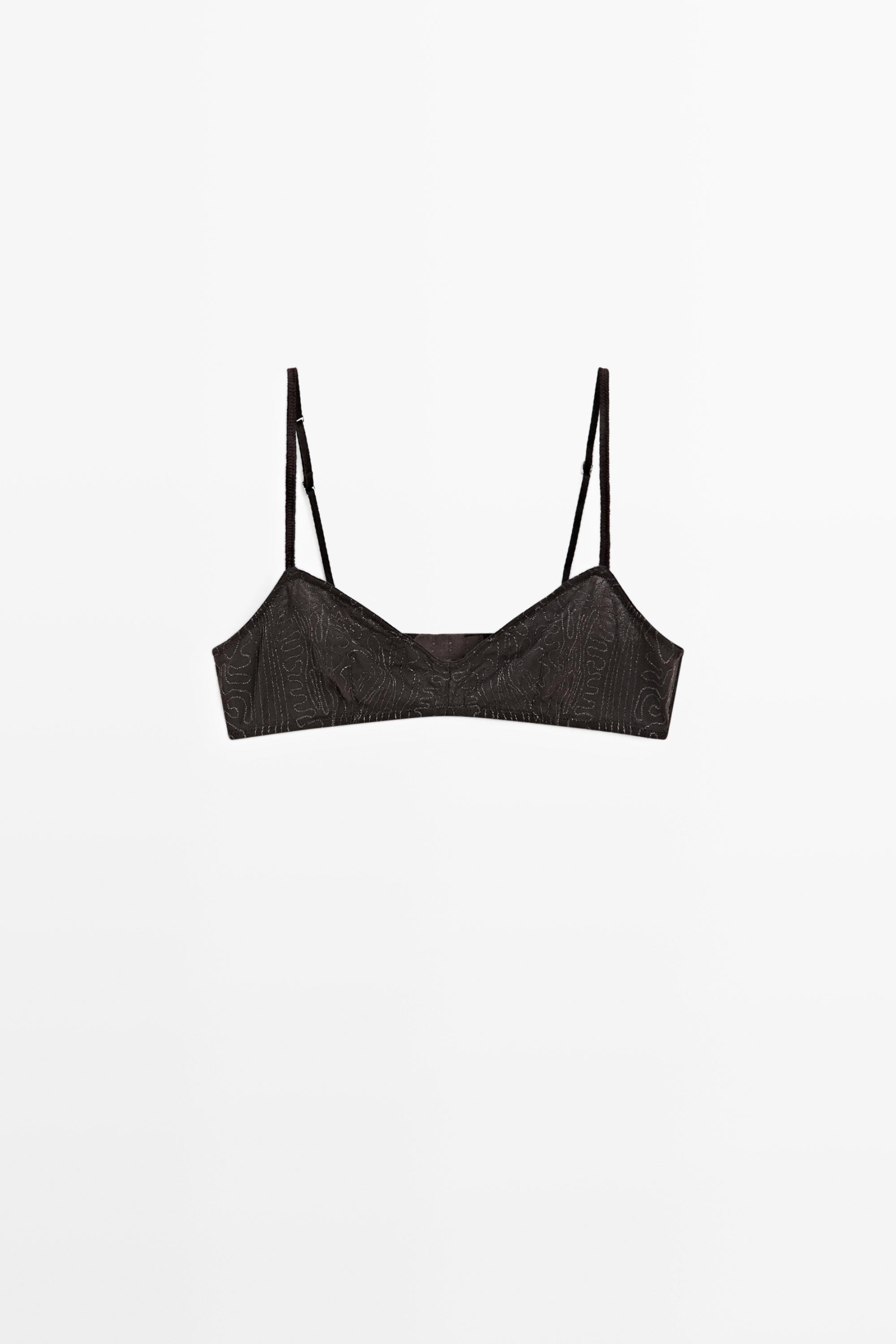 Top with embroidered detail — CHARCOAL