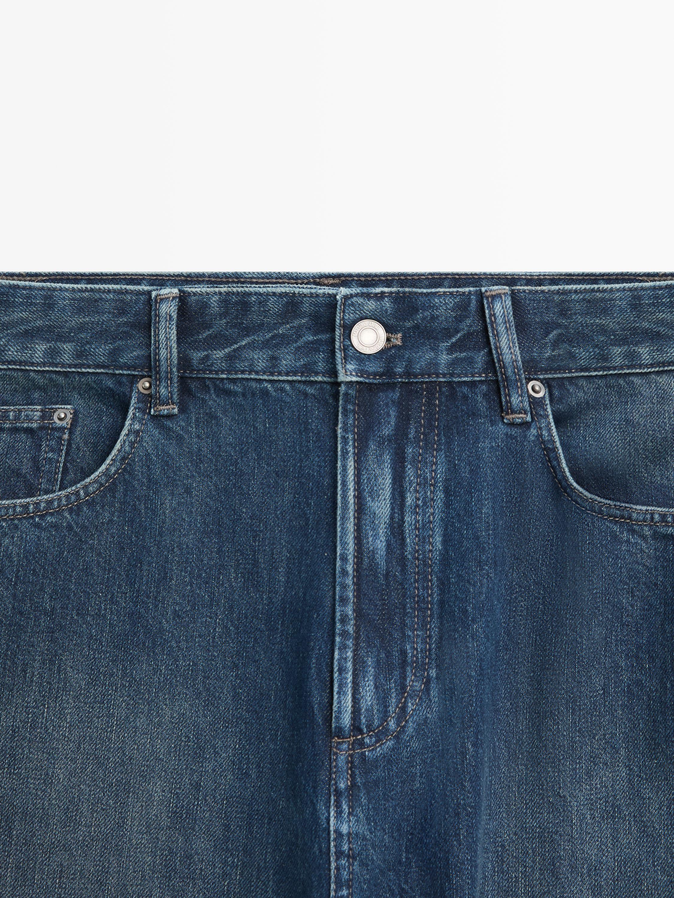 Wide-leg jeans — DARK BLUE