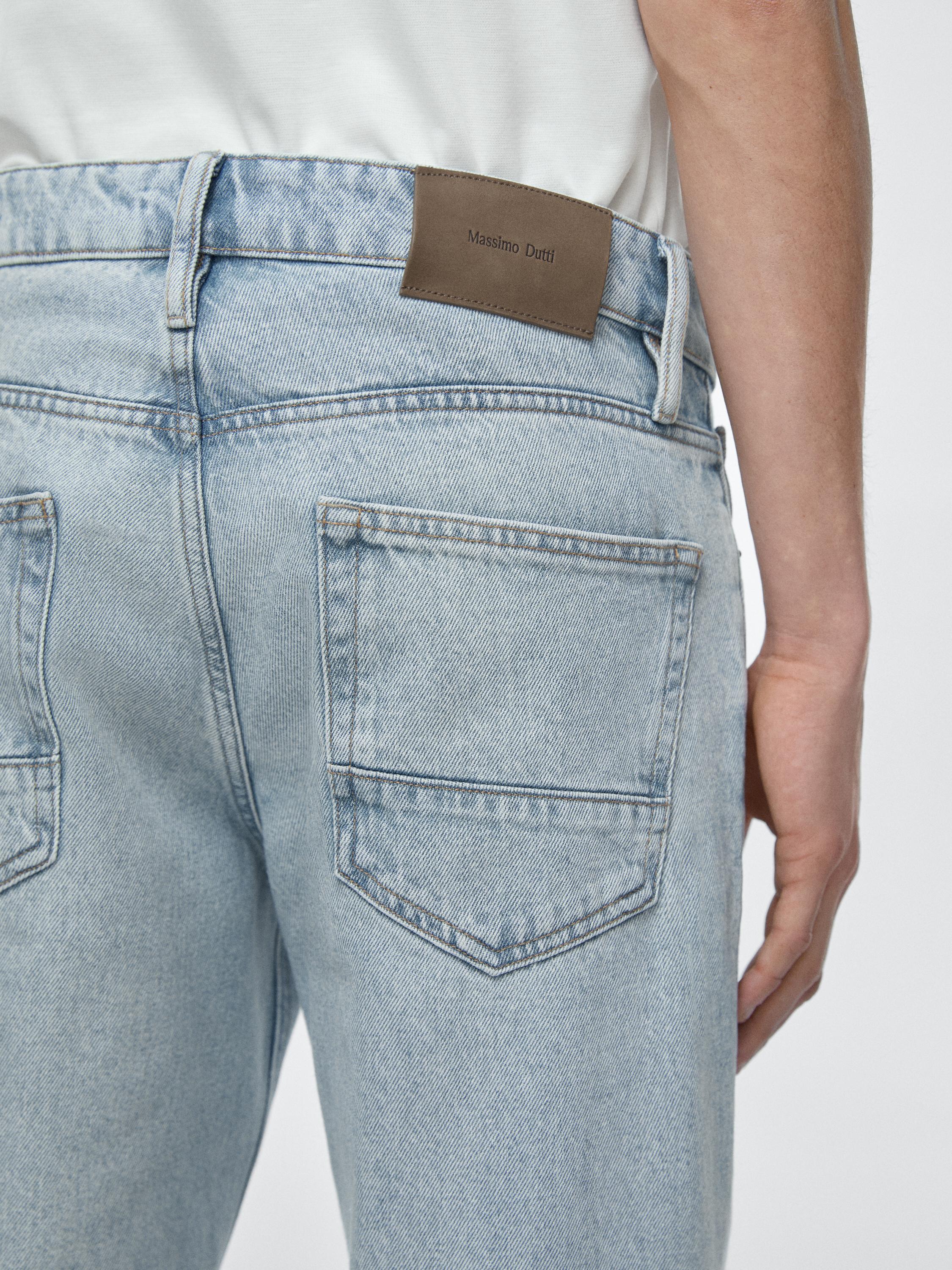 Cropped slim fit jeans — Light Blue