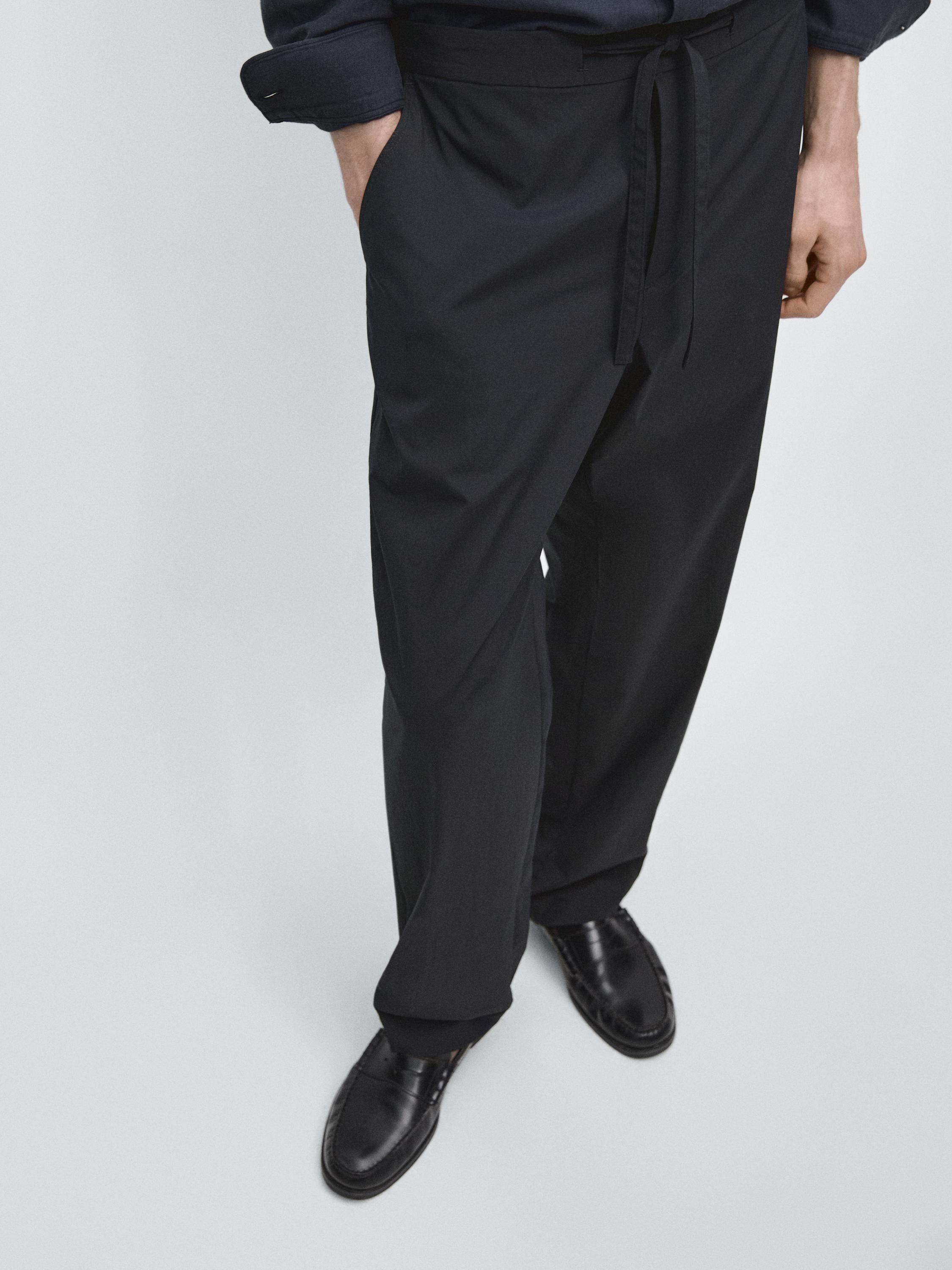 Total look technical trousers — NAVY BLUE