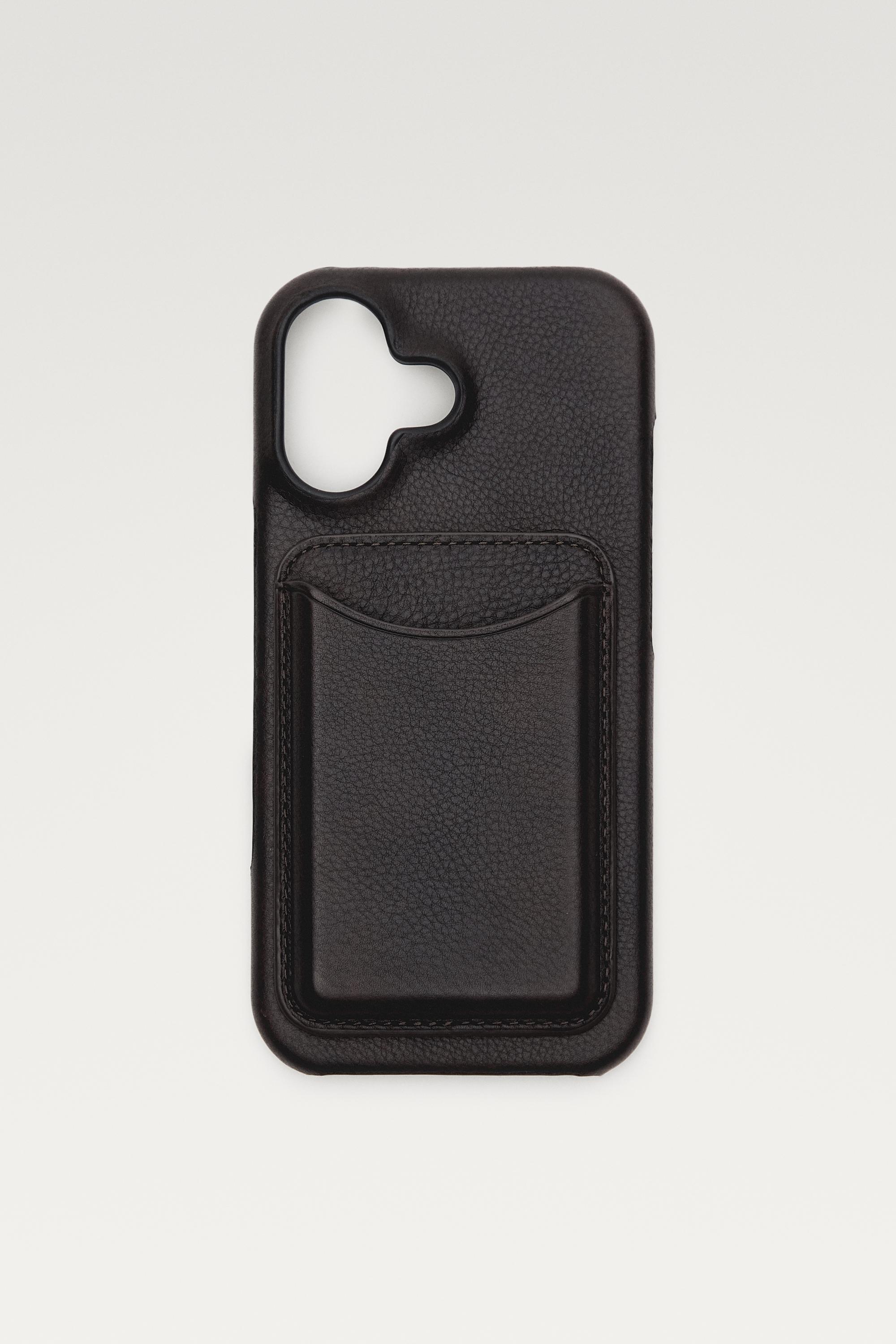 Nappa leather iPhone 17 case
