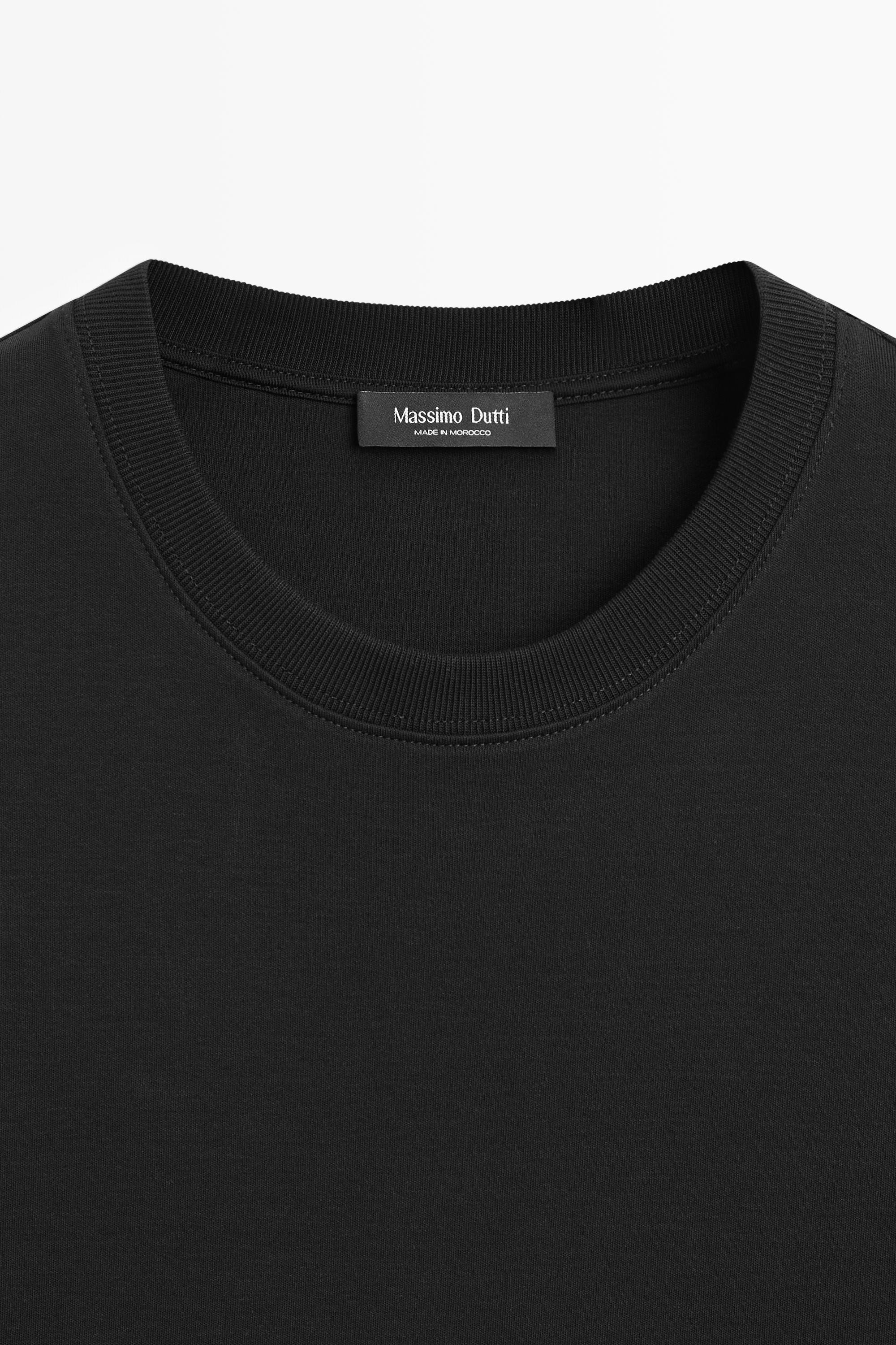 Short sleeve interlock T-shirt — BLACK