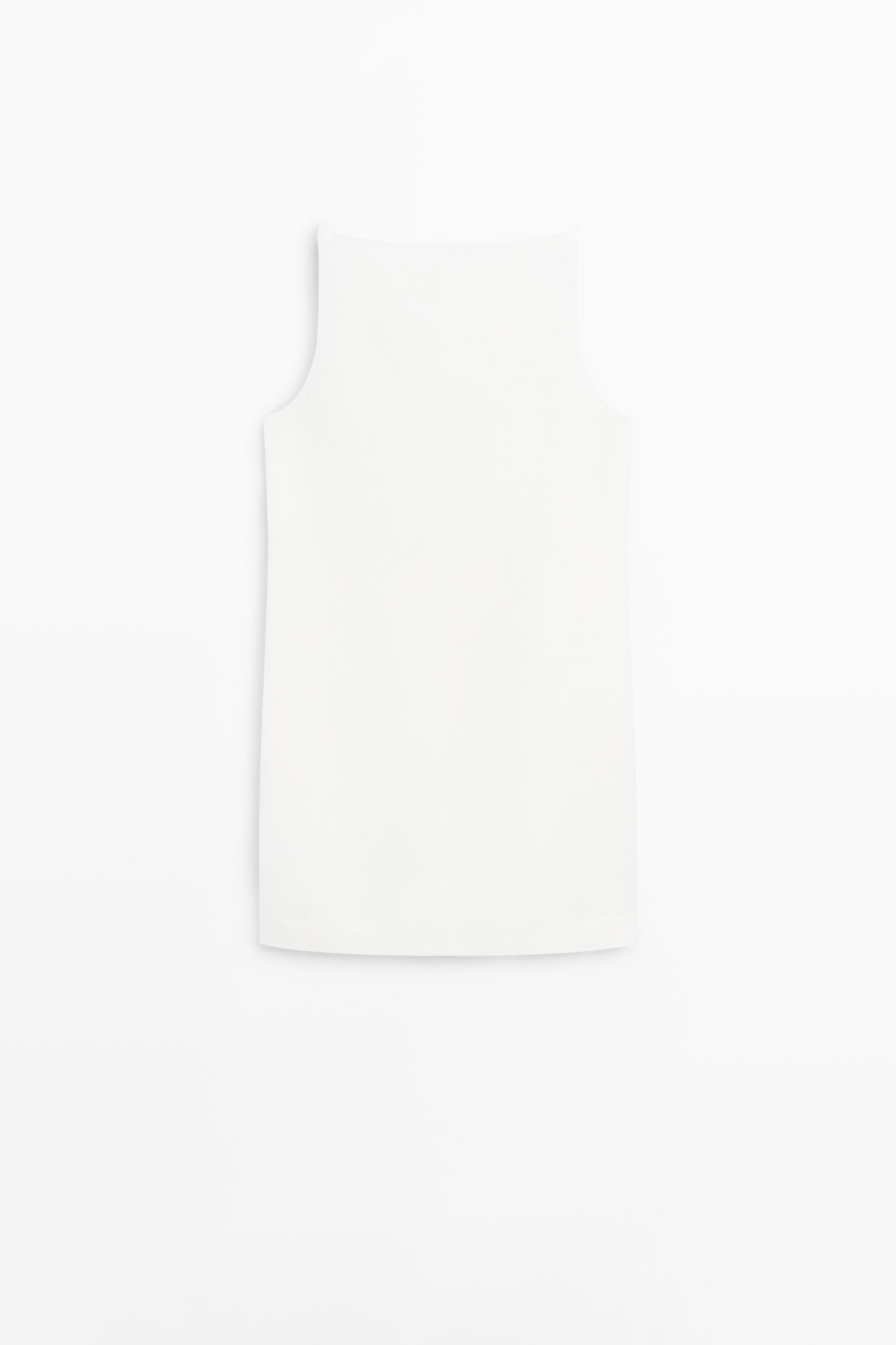 Thin strap mini dress — WHITE