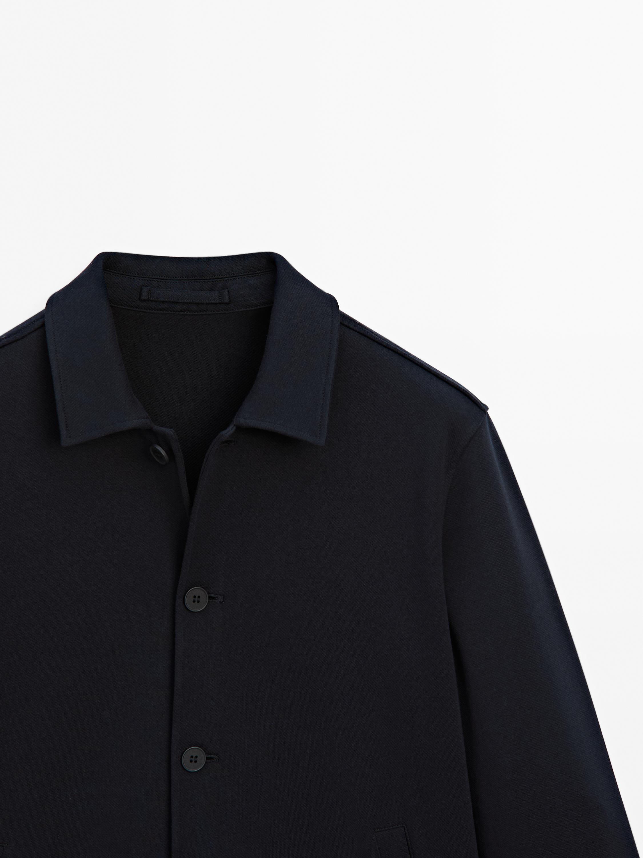 Koszula wierzchnia z diagonalu z mieszanki bawełny