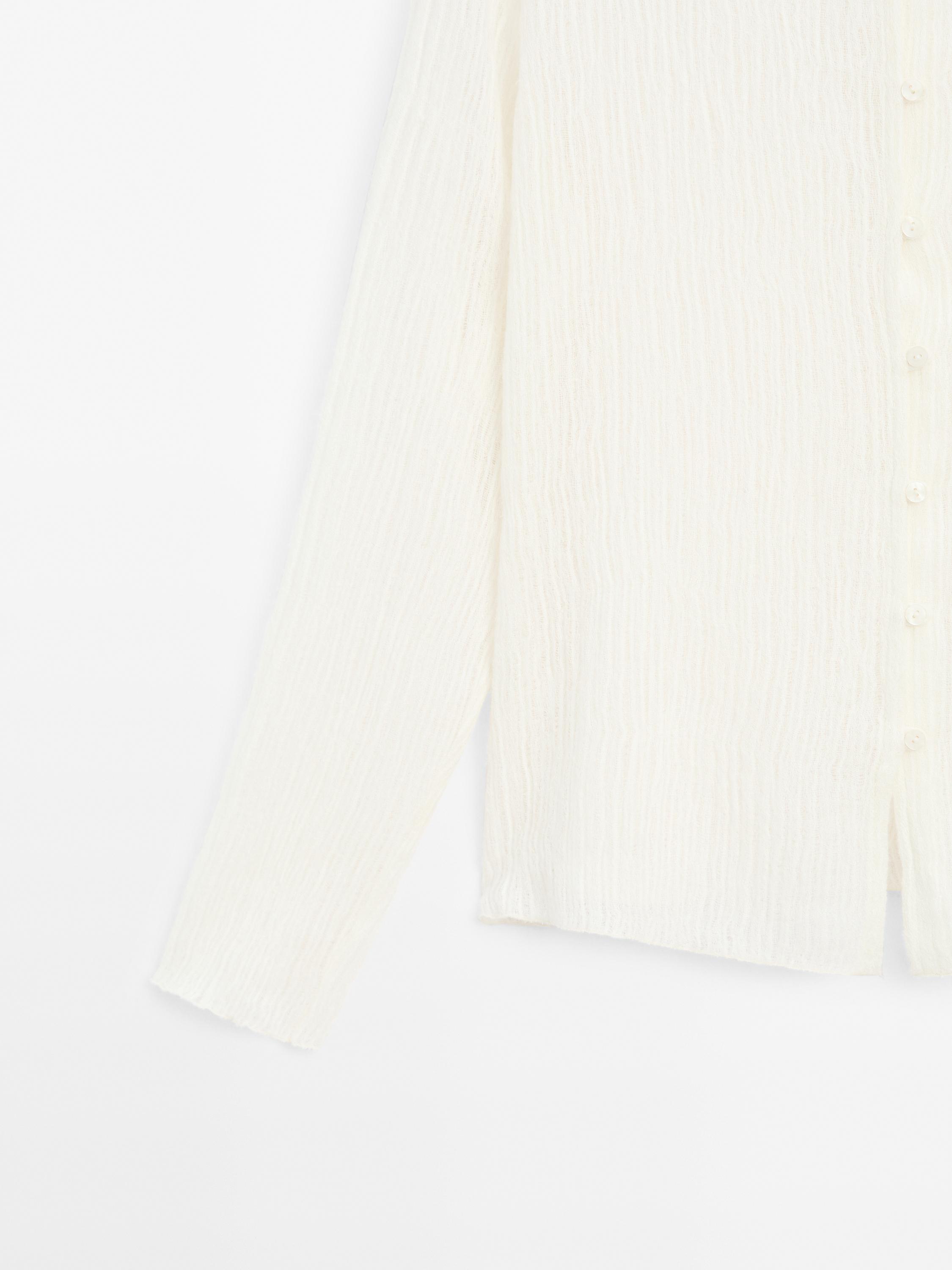 Flowing semi-sheer shirt