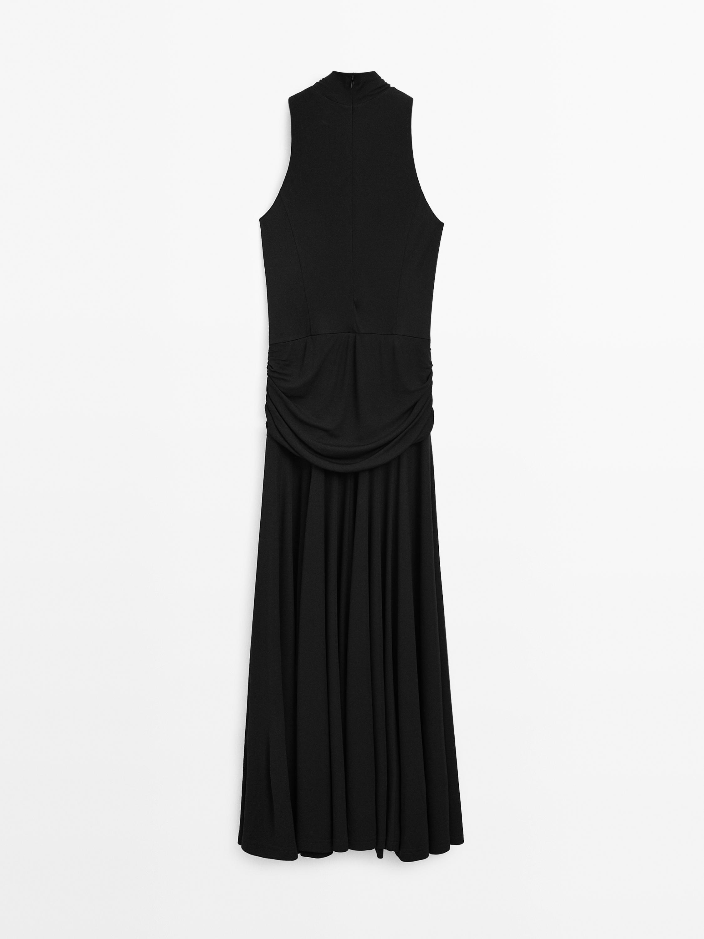 Halter dress with gathered detail - Studio