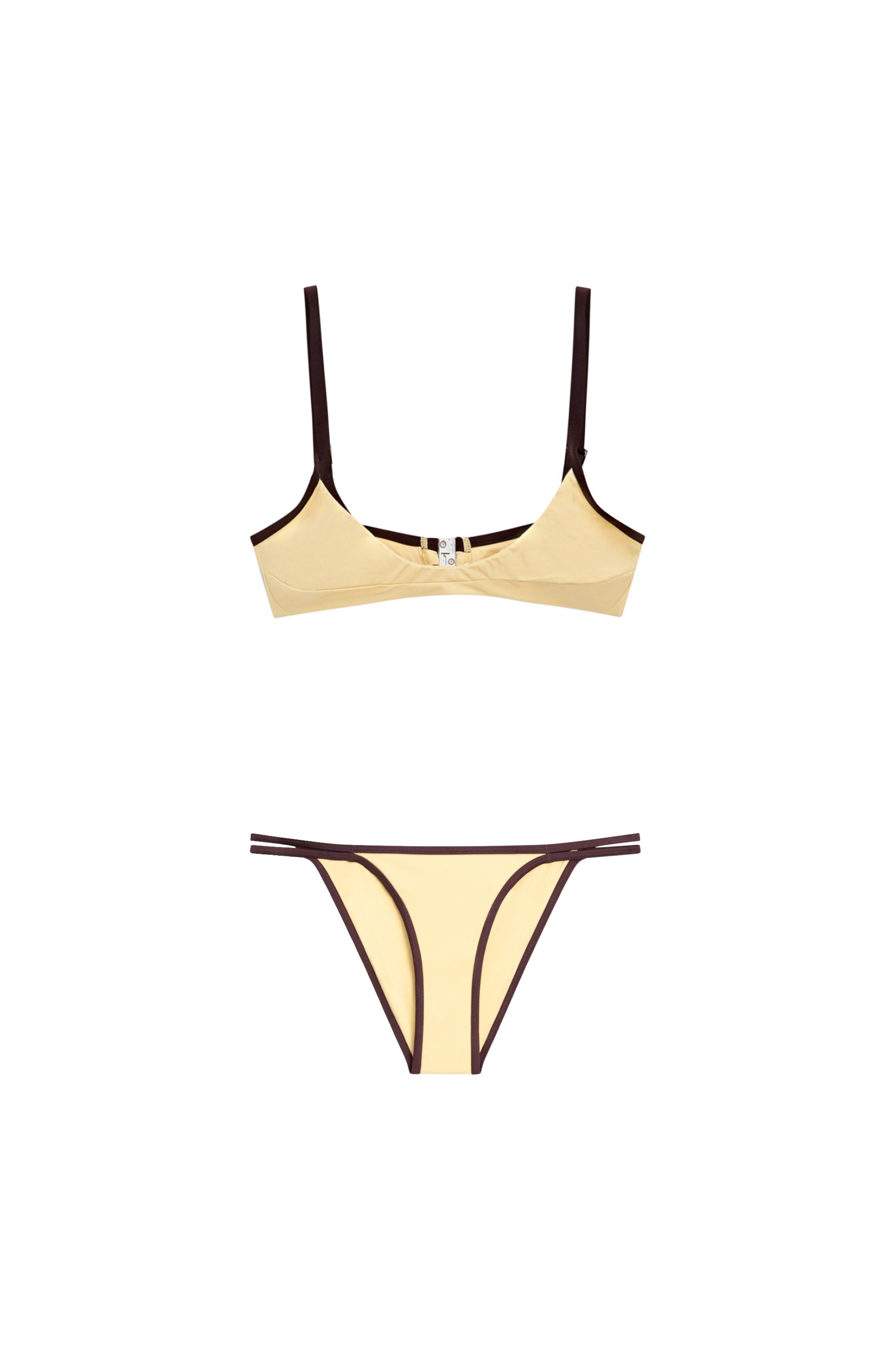 Contrast bikini top — Vanilla