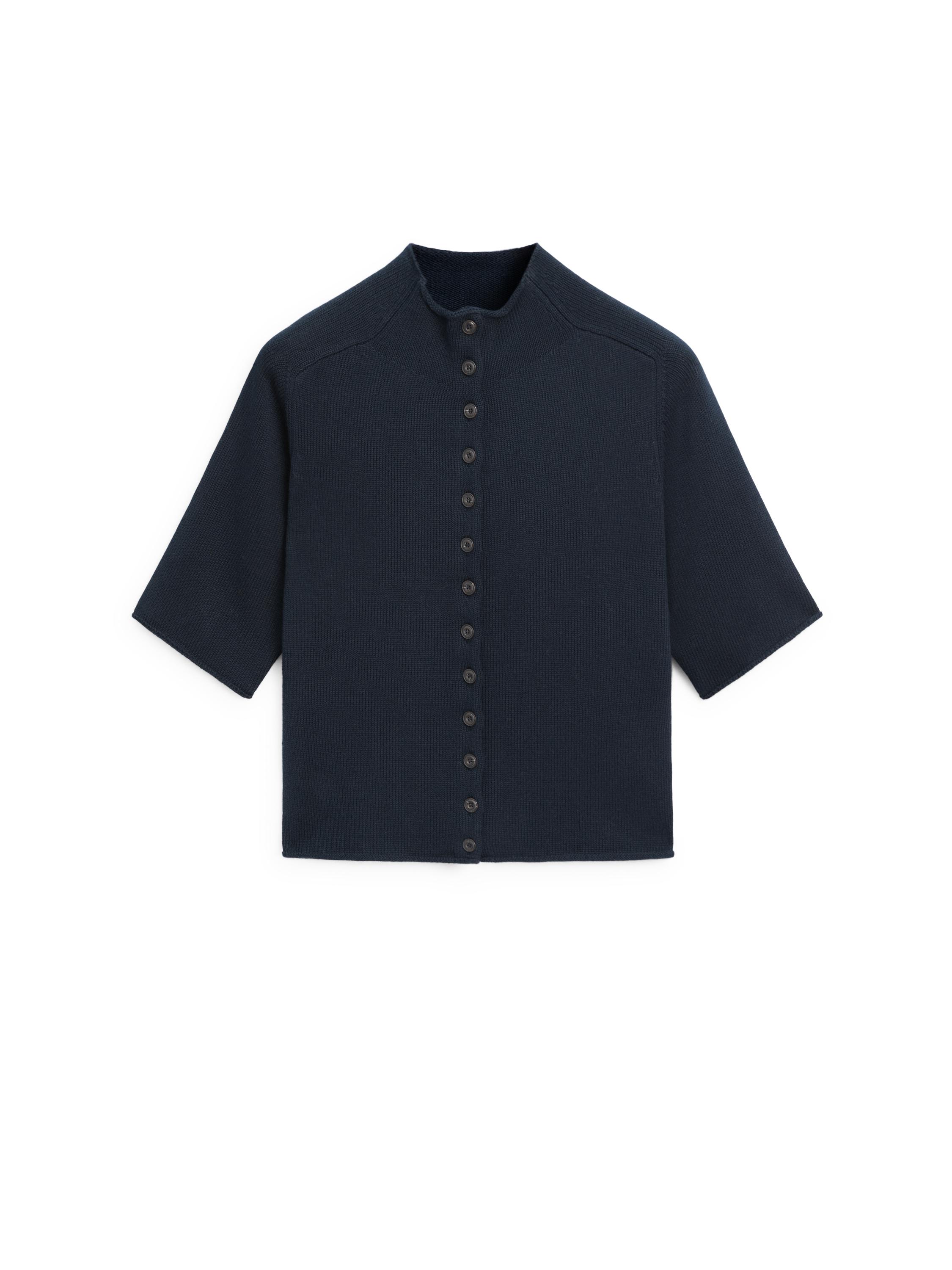 Dirsek boy kısa kollu triko hırka