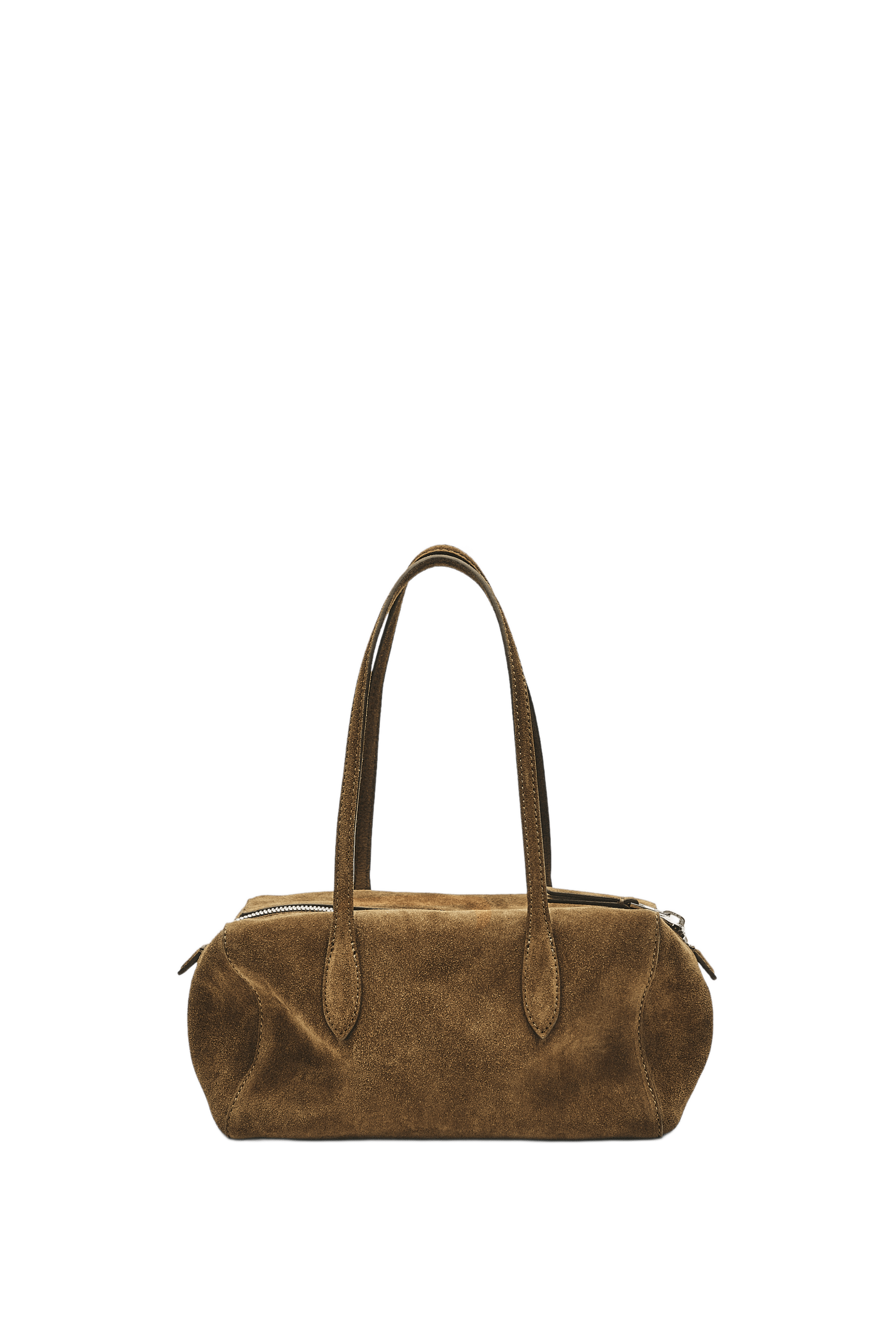 Massimo Dutti Süet deri mini satchel çanta görsel 3