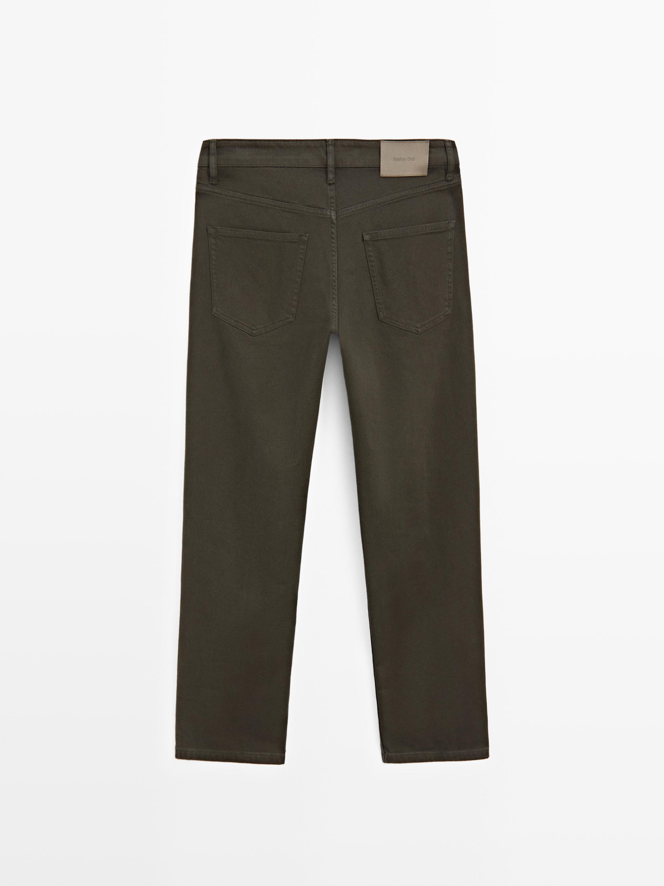 Tapered fit jeans — DARK GREEN