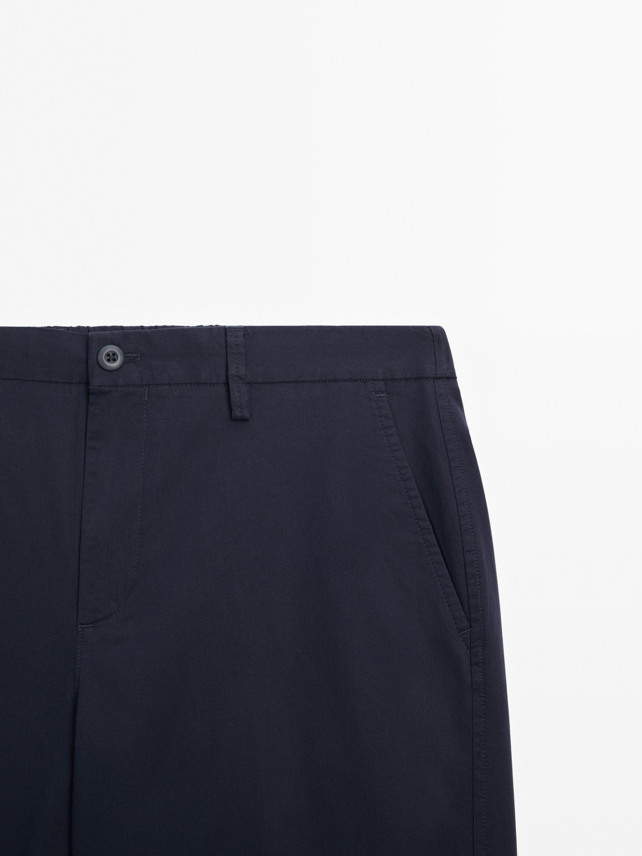 Cotton poplin Bermuda shorts