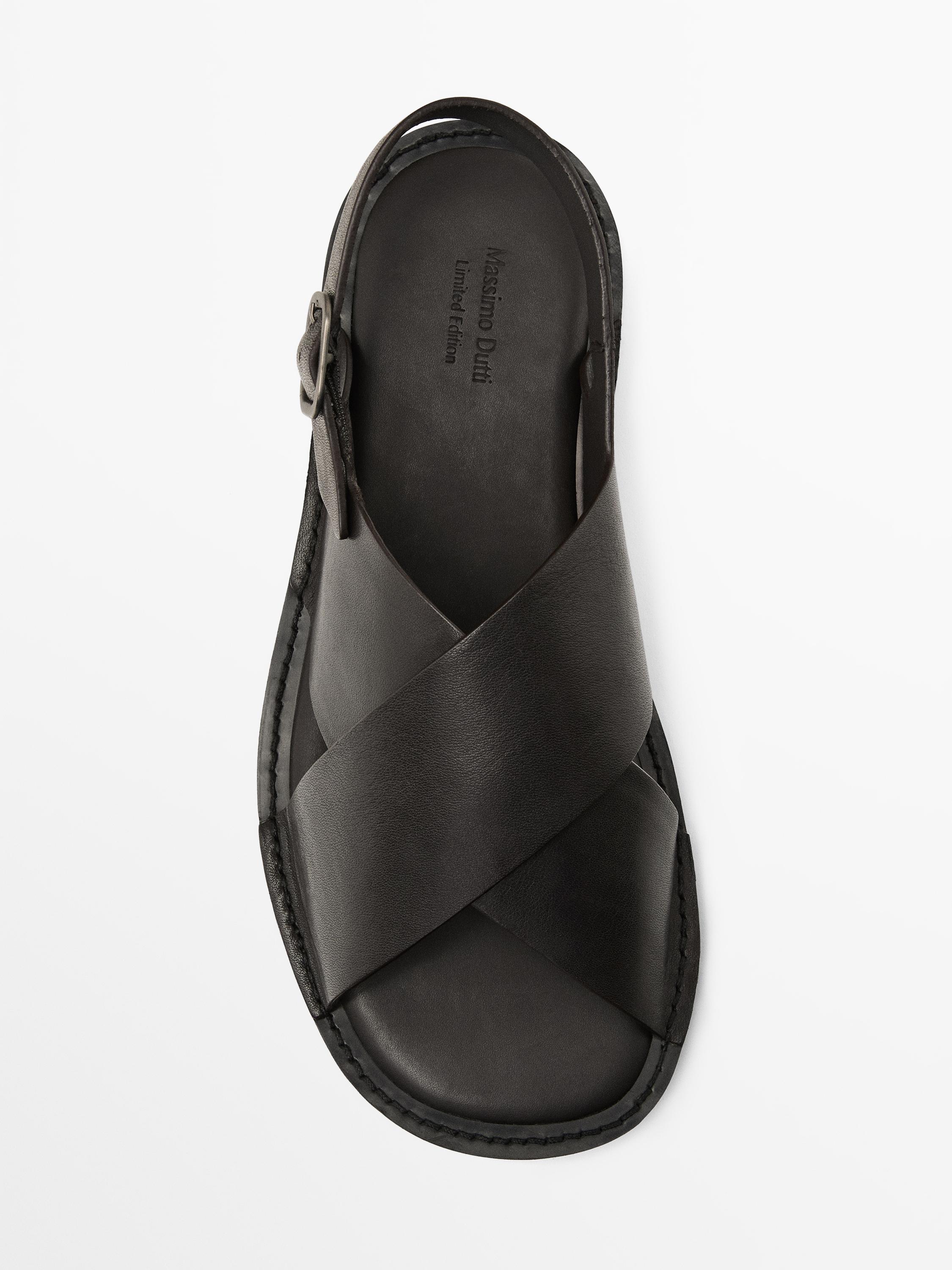 Leather crossover sandals - Limited Edition