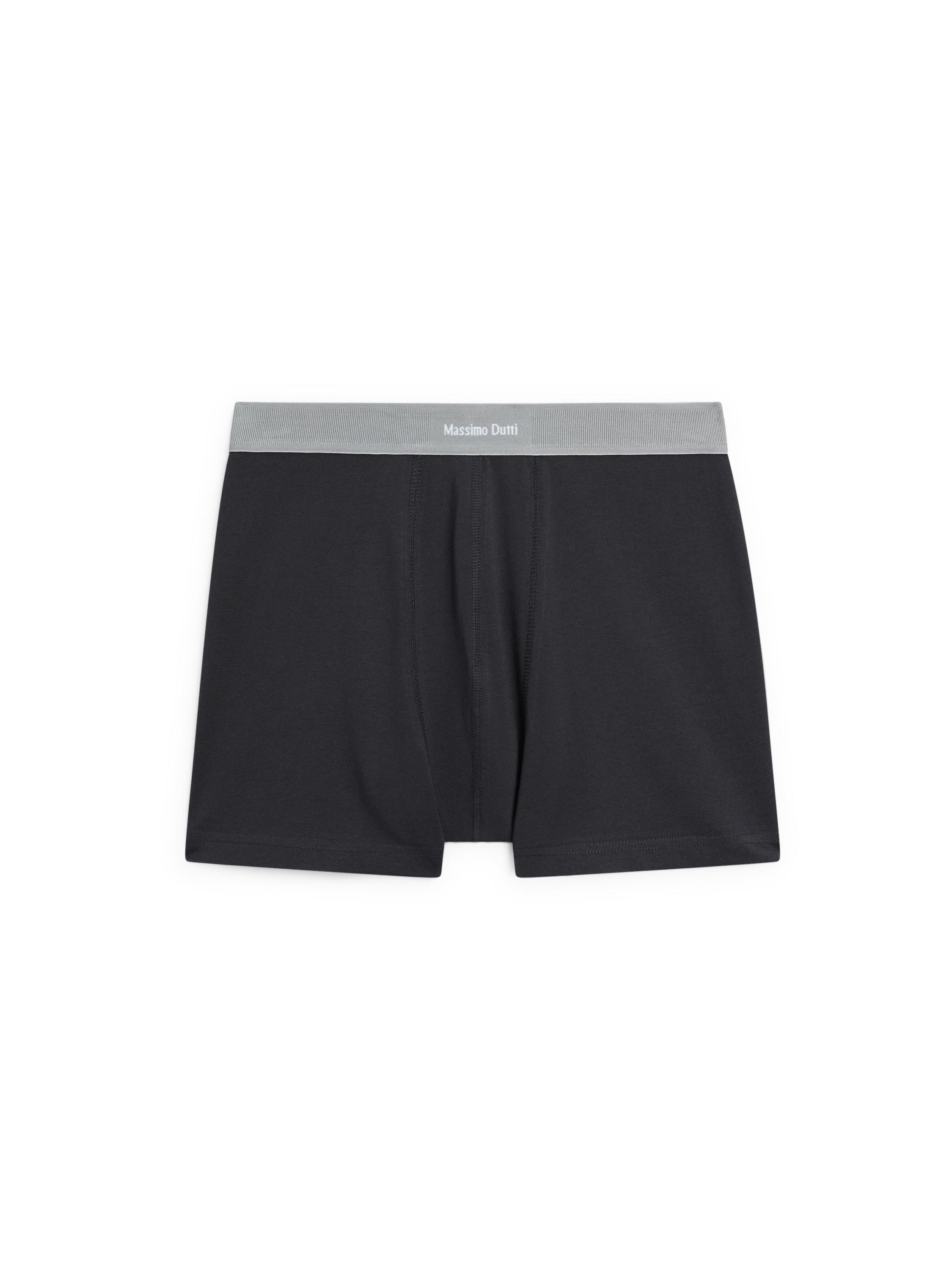 Boxers with logo waistband — DARK BLUE