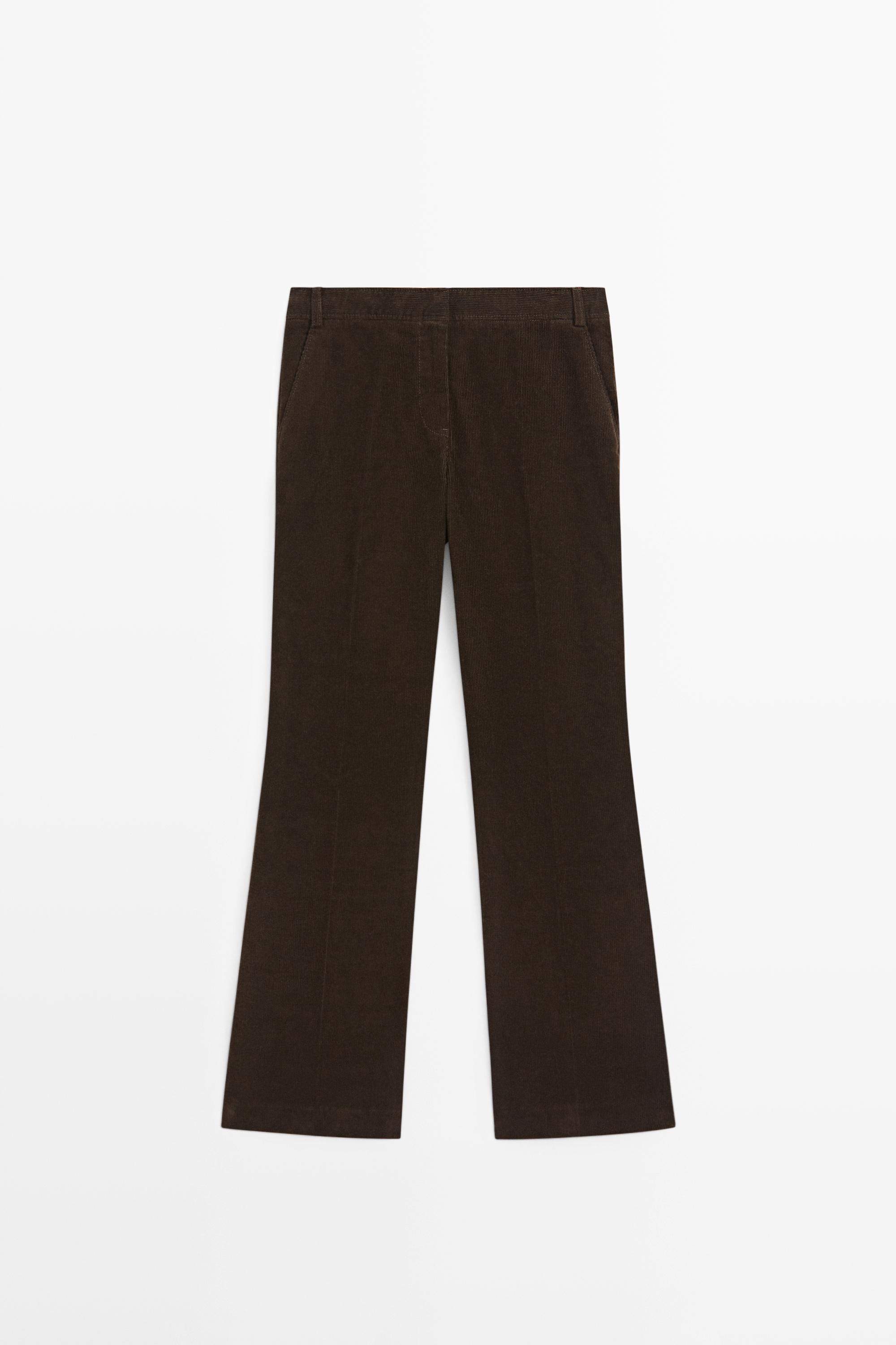 Pantalons pana flare fit