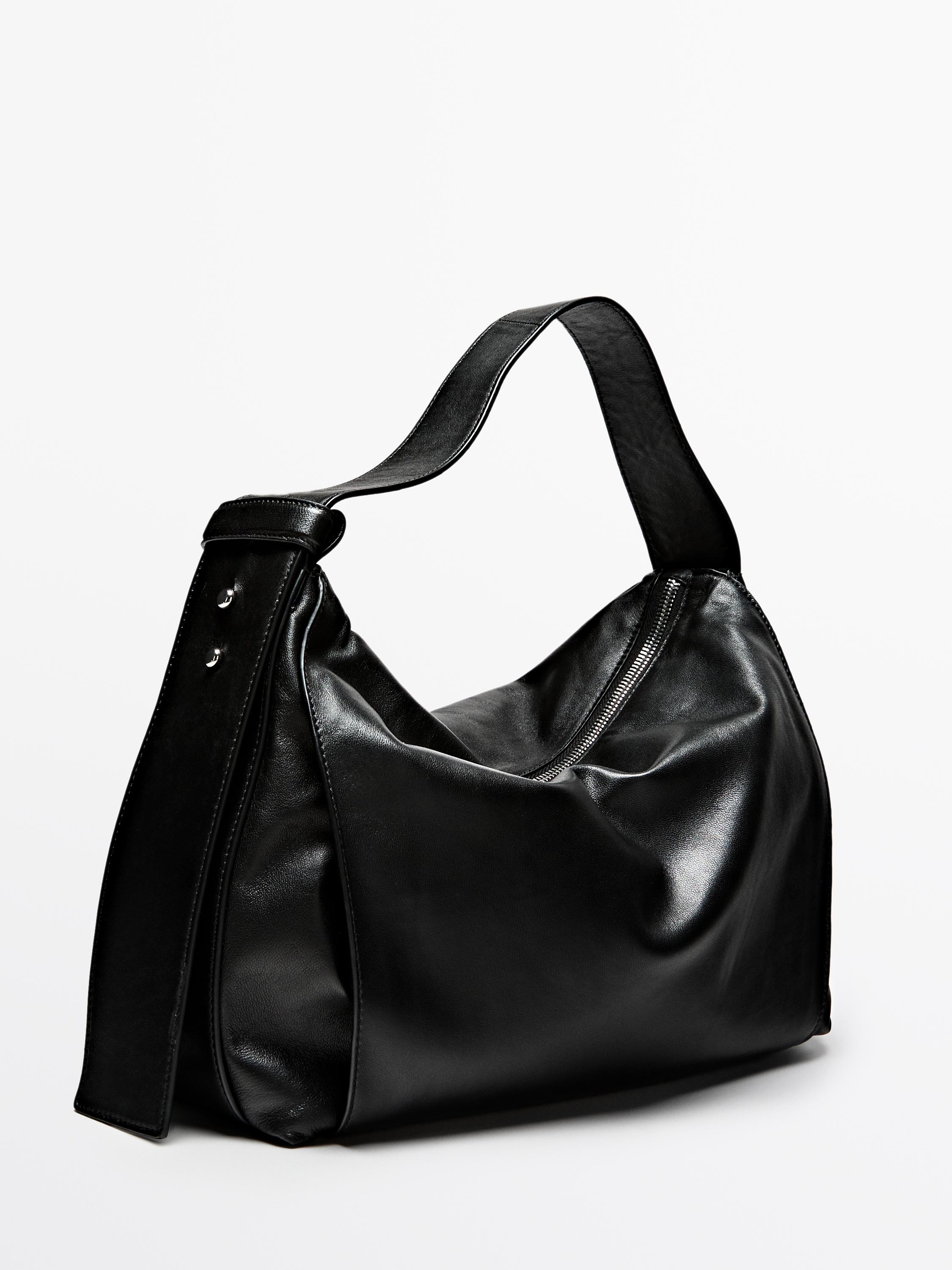 Bolso de hombro piel napa