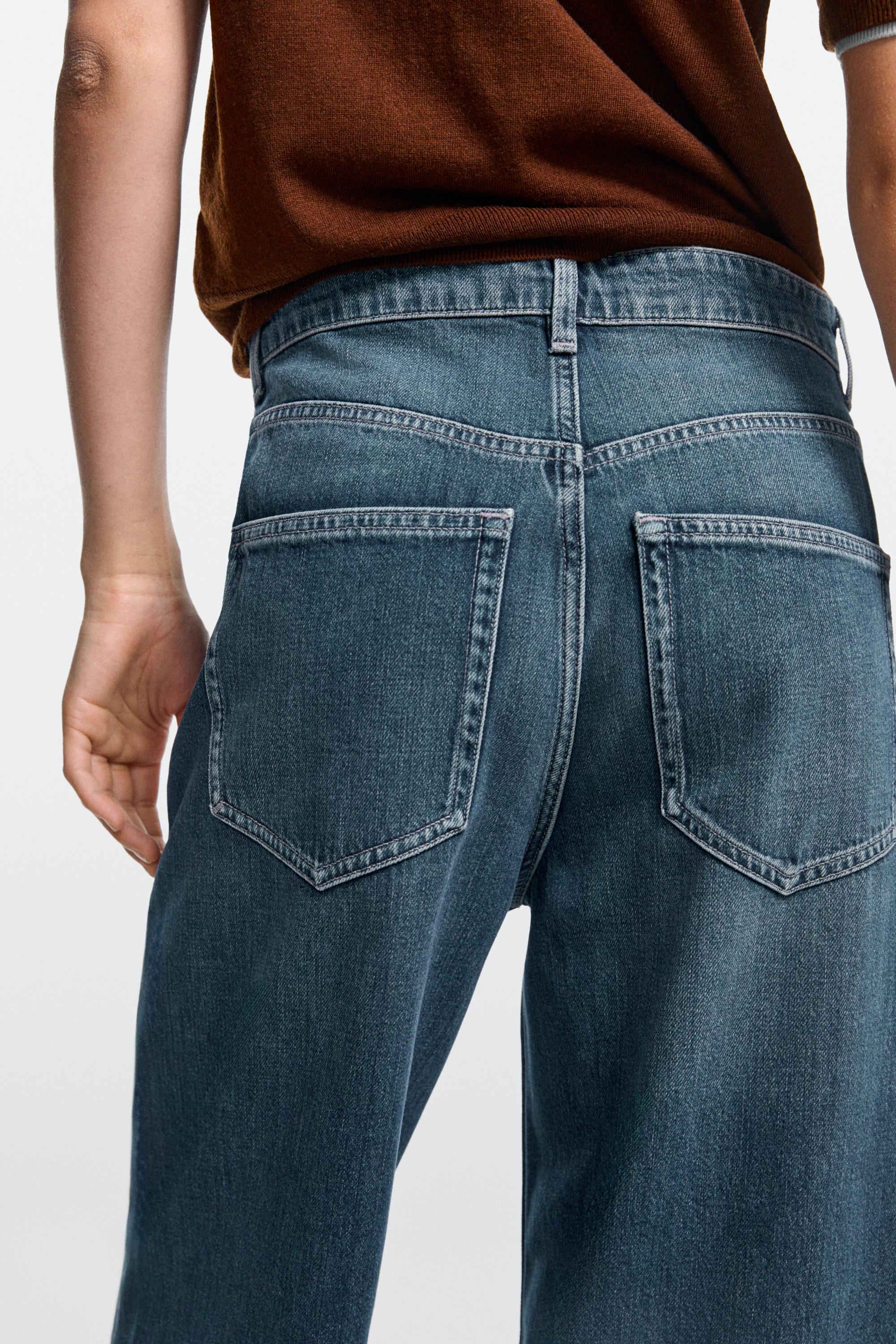Relaxed wide-leg jeans — MEDIUM BLUE