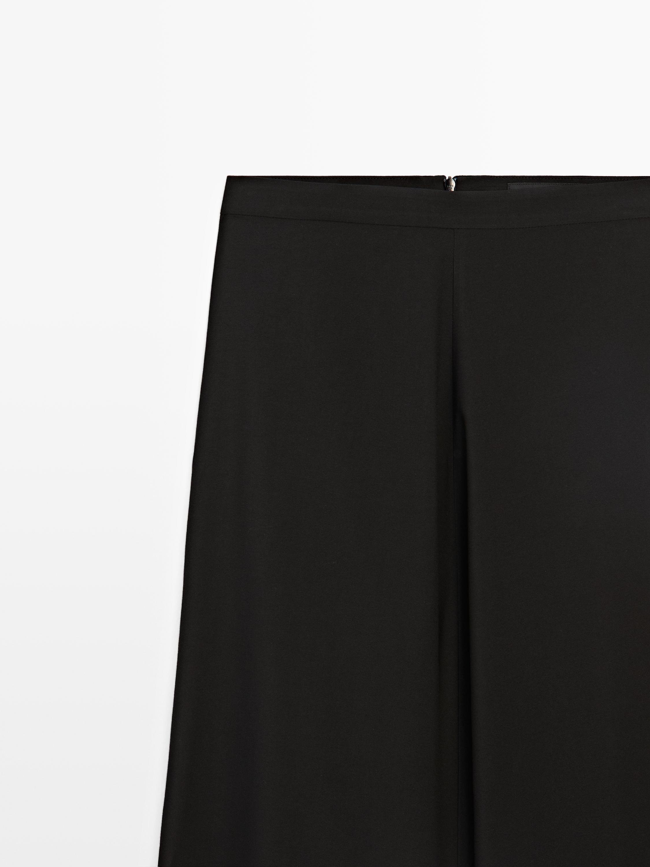 Flowing baggy trousers — BLACK