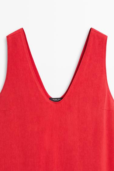 Double-layer mini dress — RED 9