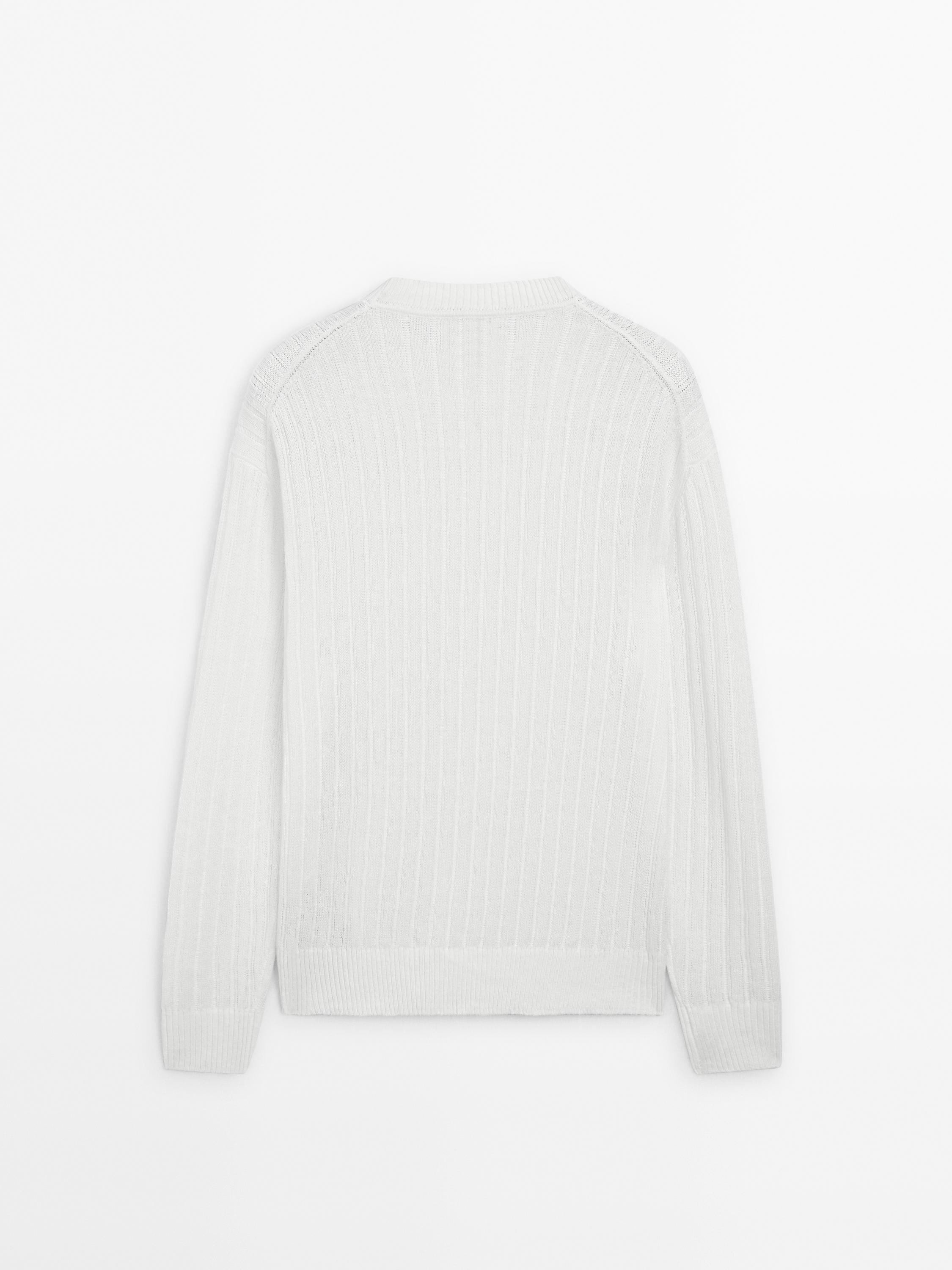 Ribbed linen knit sweater - Limited Edition
