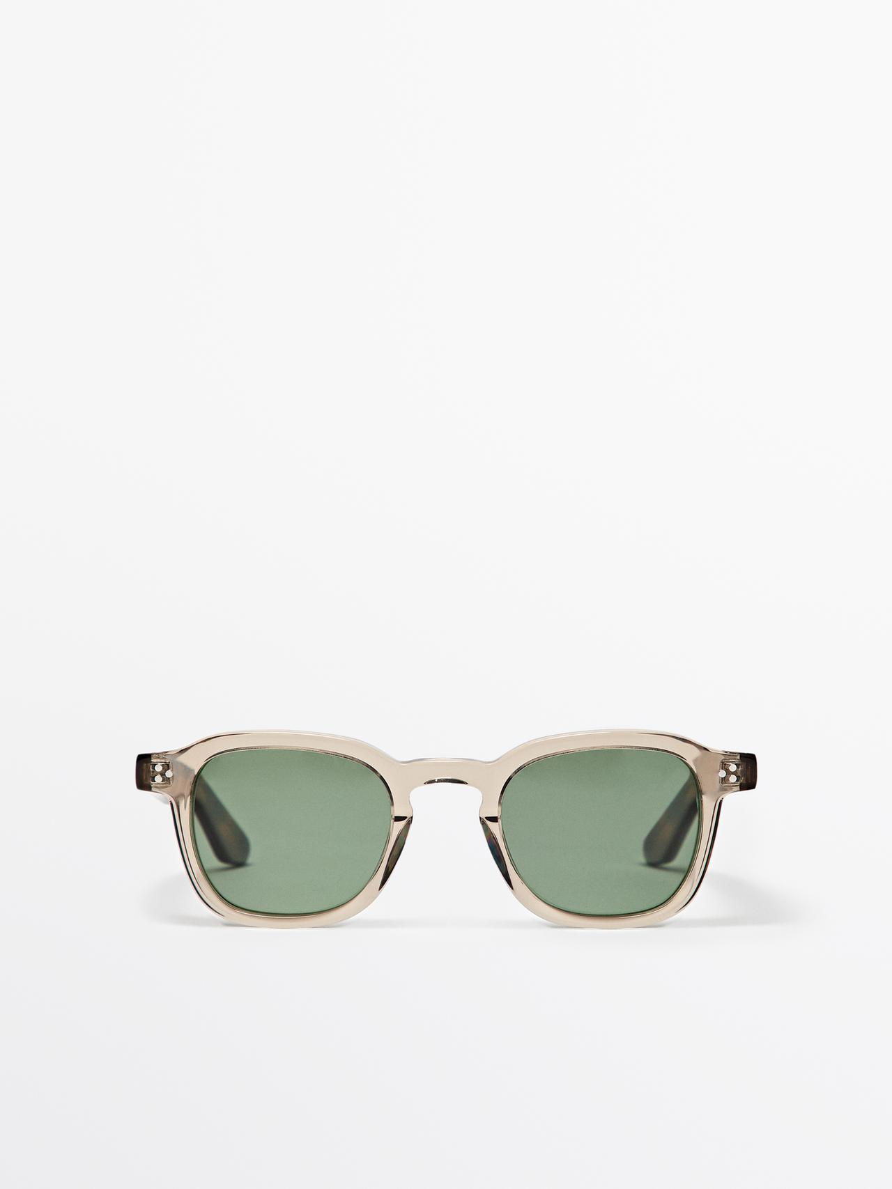 Occhiali Da Sole Rotondi - Marrone Vigoré - 01 - Massimo Dutti - Maschile